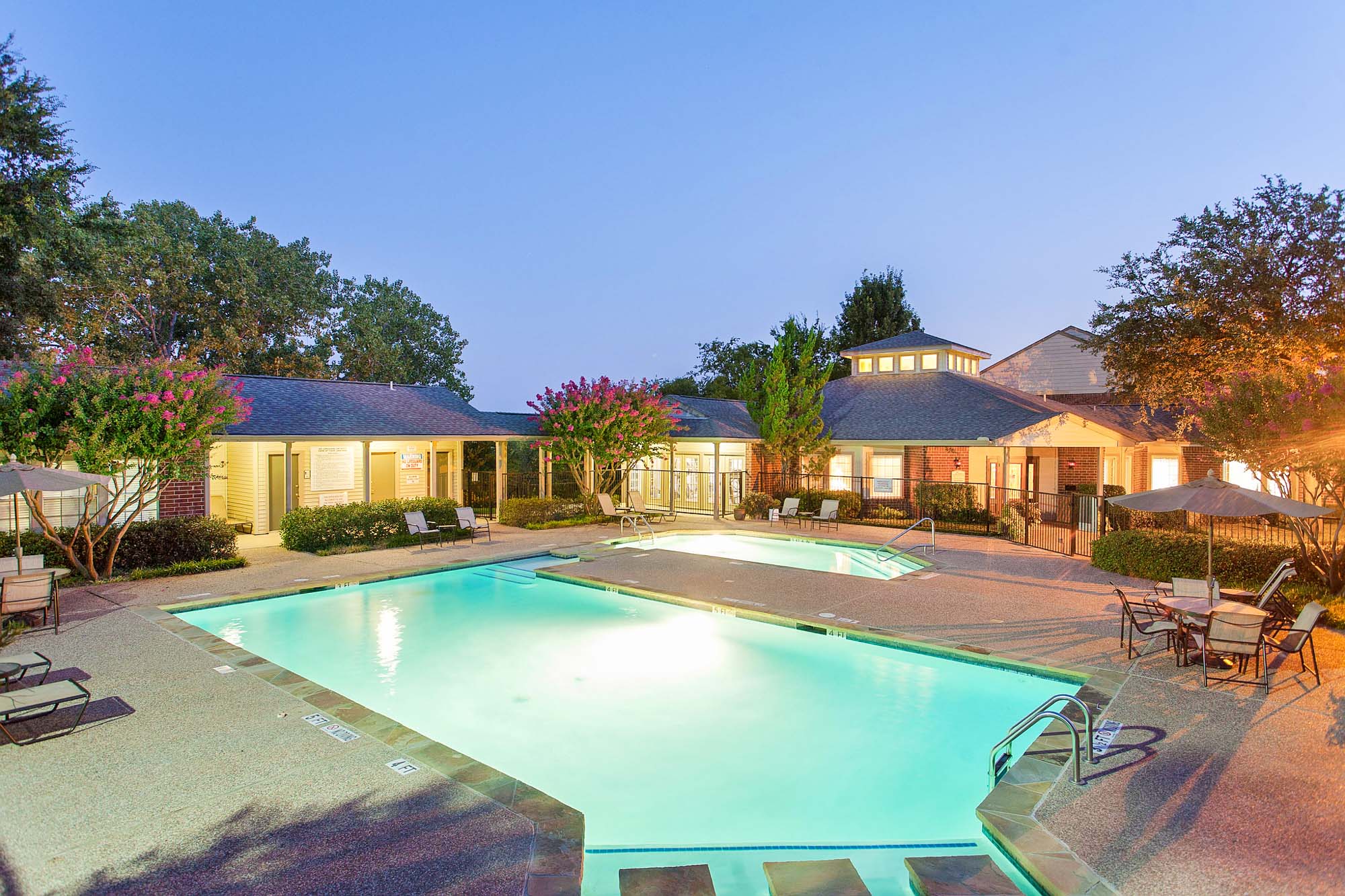 The pool at The Gables of McKinney apartments near Dallas, Texas.