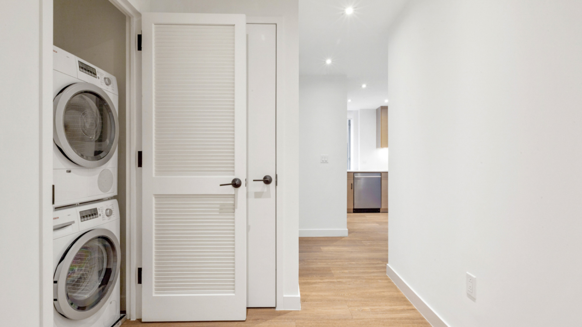 The laundry room at 15 Cliff apartments in Manhattan, NYC.