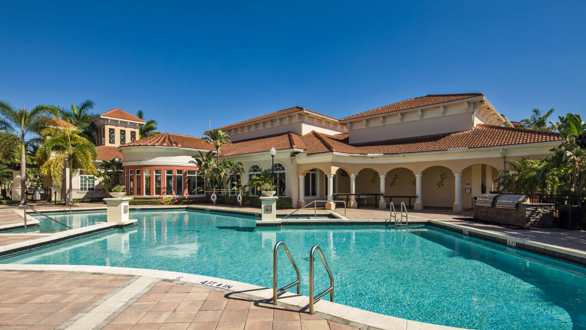 The pool at Solano at Miramar apartments in Miramar, FL.