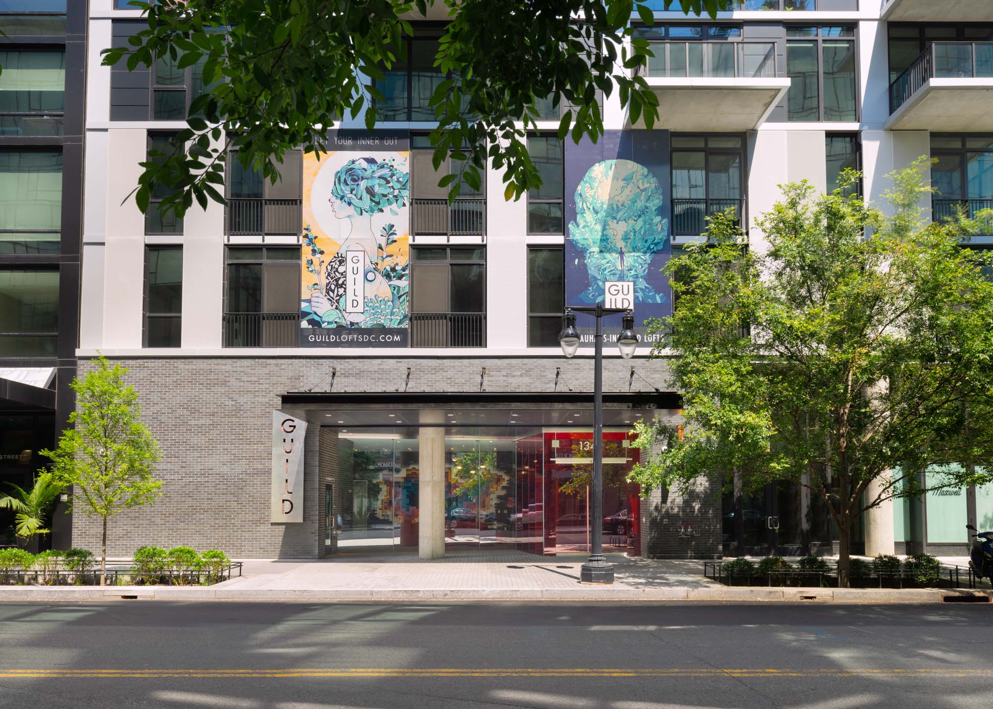 The exterior of Guild apartments at The Yards in Washington, DC.