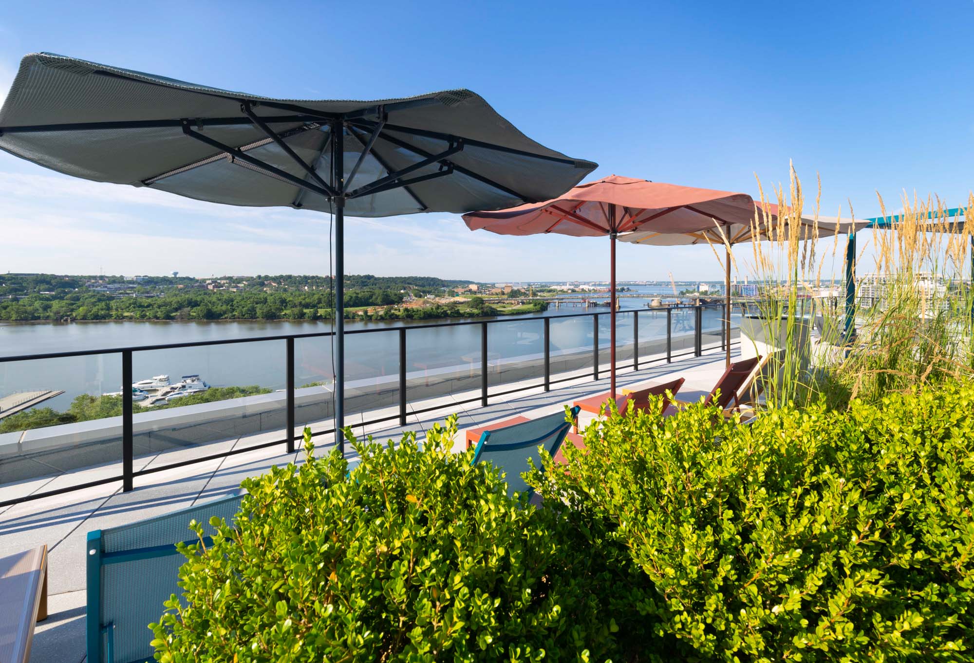 The rooftop at Guild apartments at The Yards in Washington, DC.