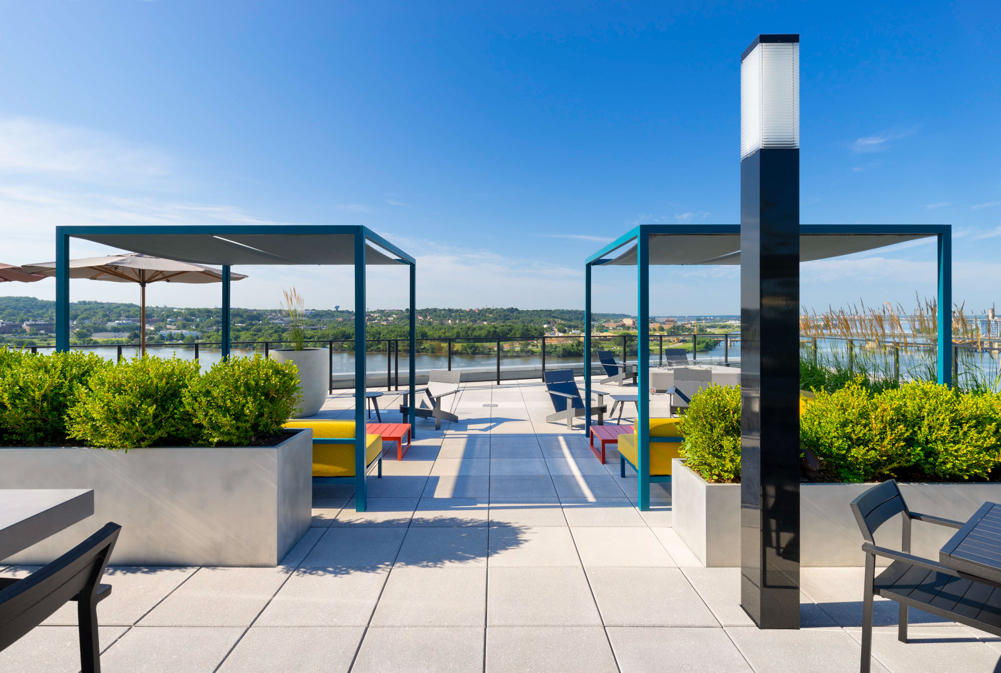 The rooftop at Guild apartments at The Yards in Washington, DC.