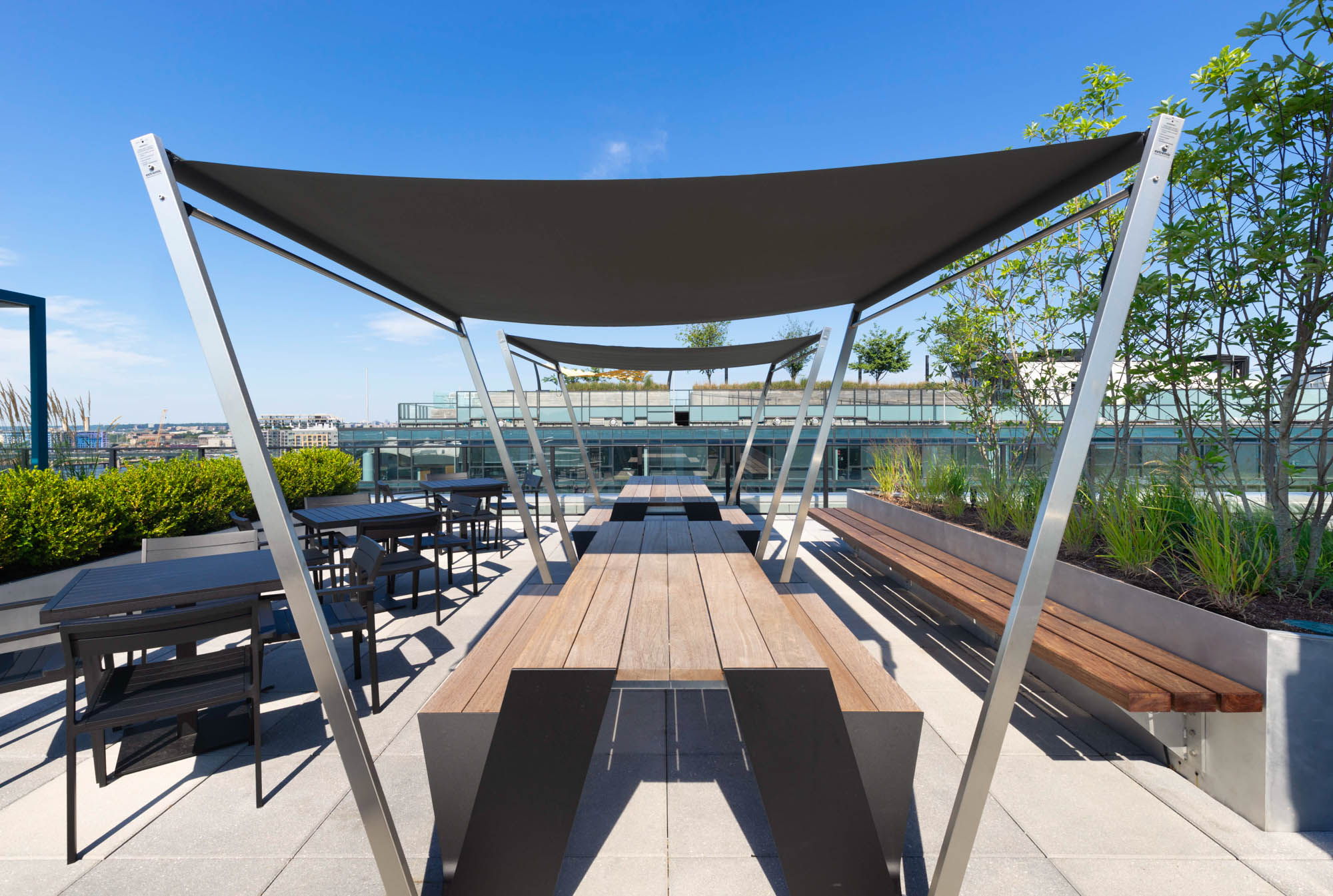 The rooftop at Guild apartments at The Yards in Washington, DC.