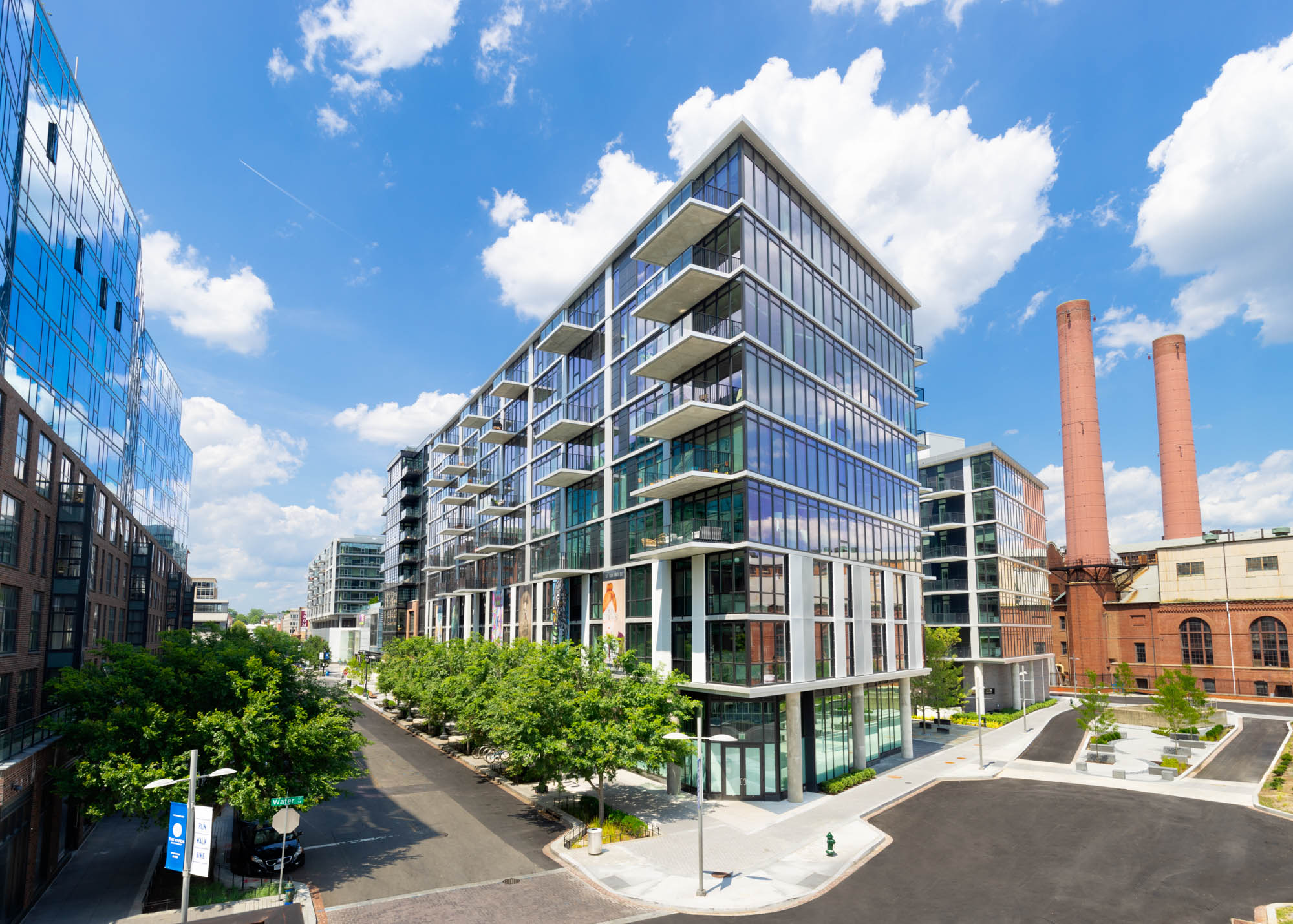 The exterior of Guild apartments at The Yards in Washington, DC.