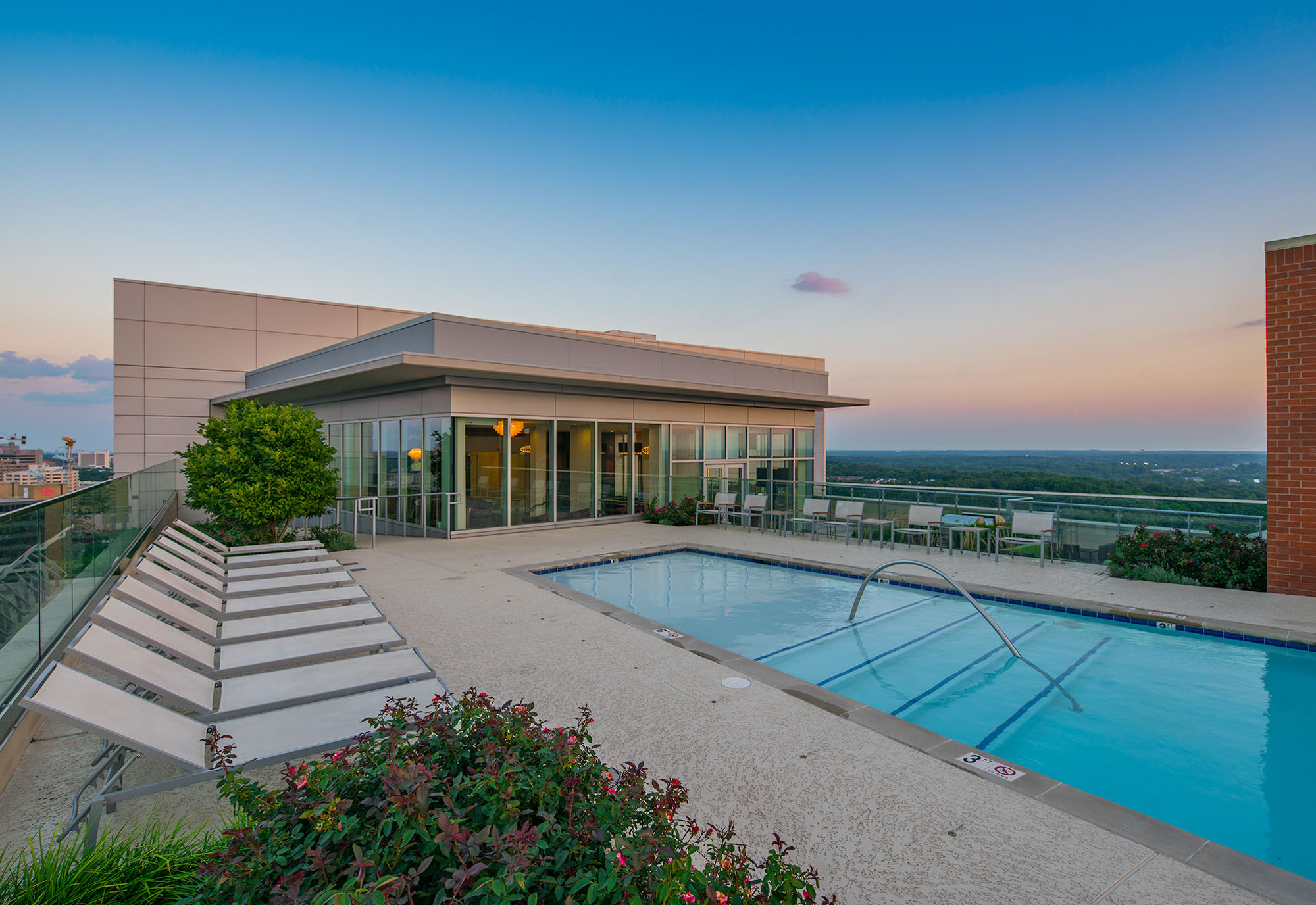 The Pool at 8241 Broad apartments in McLean, Virginia.