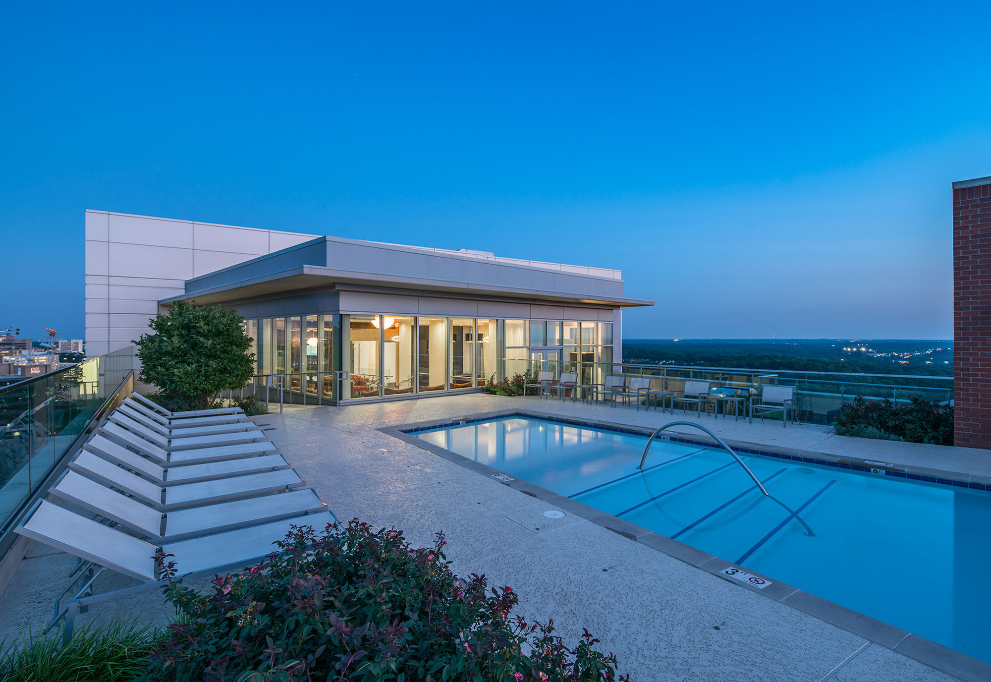 The Pool at 8241 Broad apartments in McLean, Virginia.