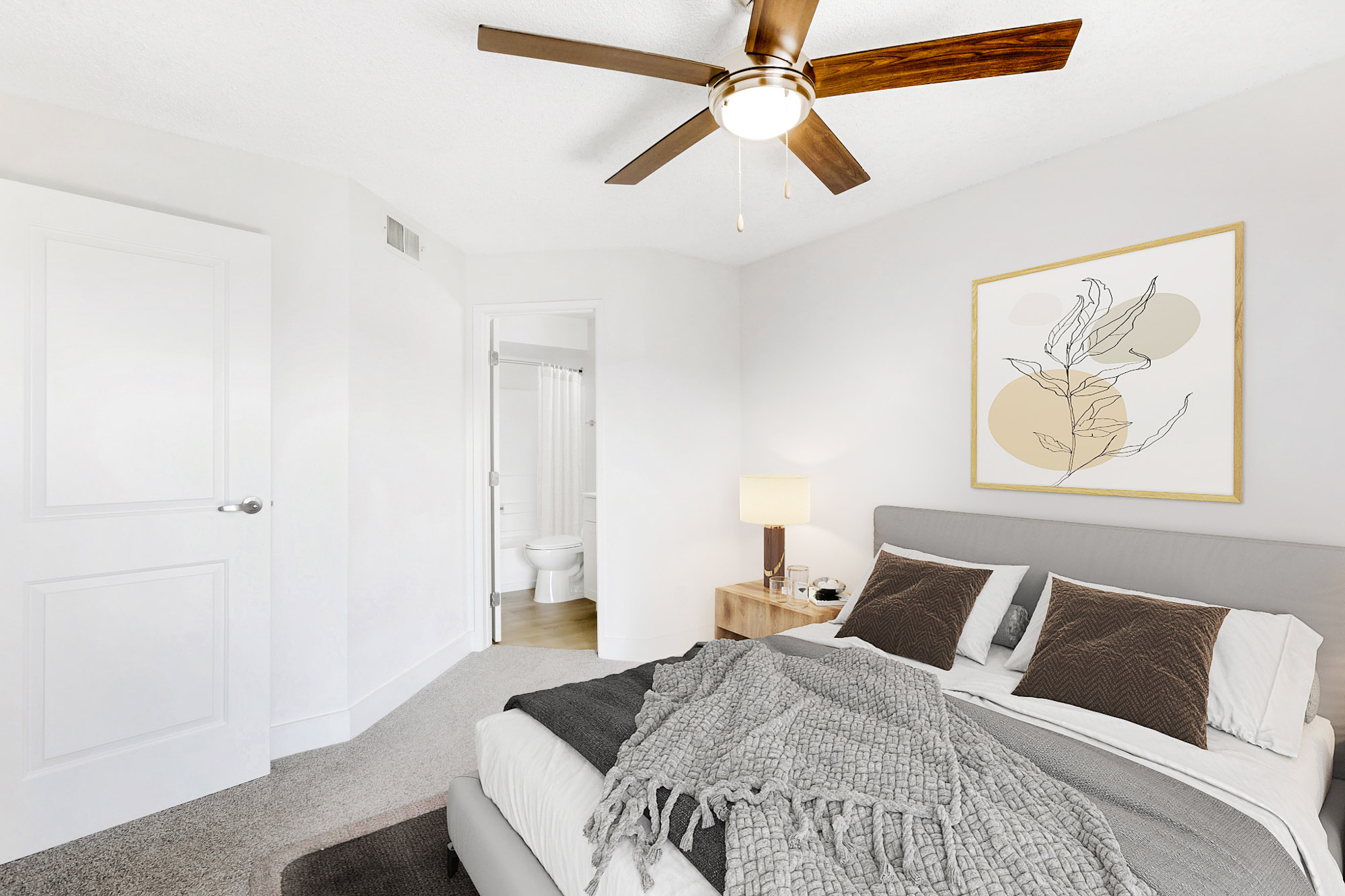 The bedroom at Meadow Glen in Phoenix, AZ.