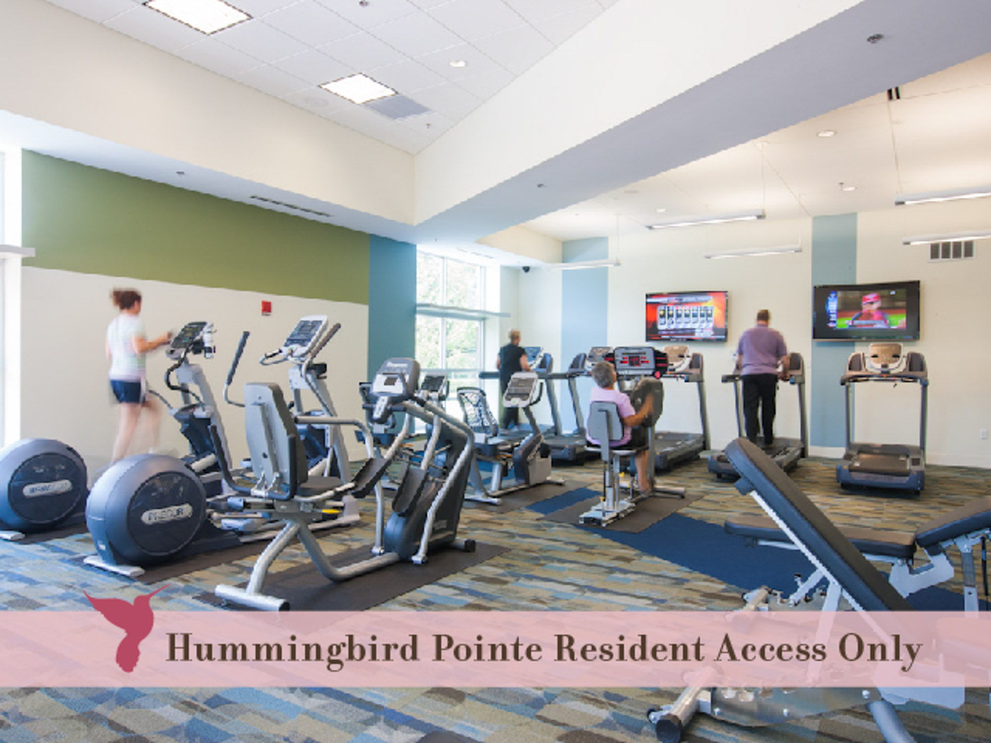 Fitness Center at Hummingbird Pointe and The Gardens apartments in Parma, Ohio