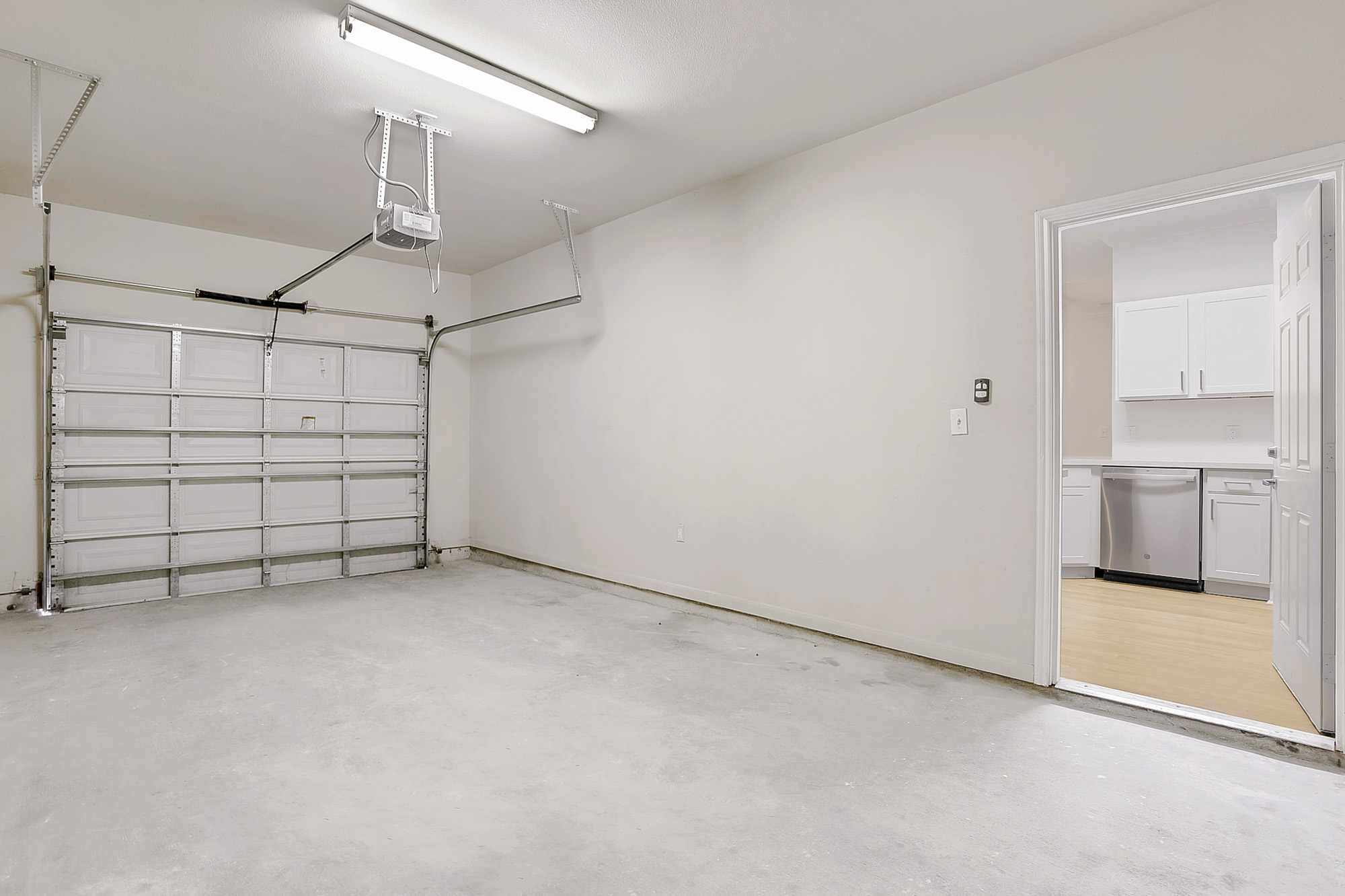 A garage at The Villas at Shadow Creek apartments in Houston, TX.