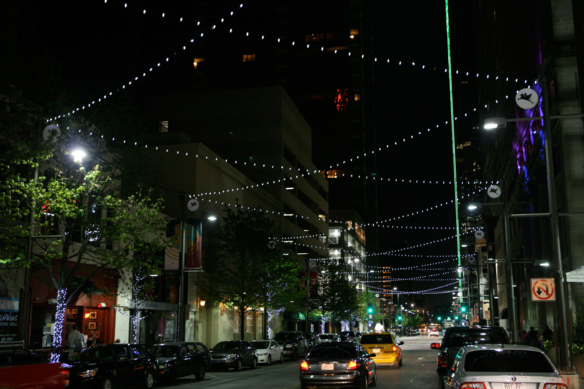 Town view near The Merc apartments in Mercantile Place in Dallas, TX