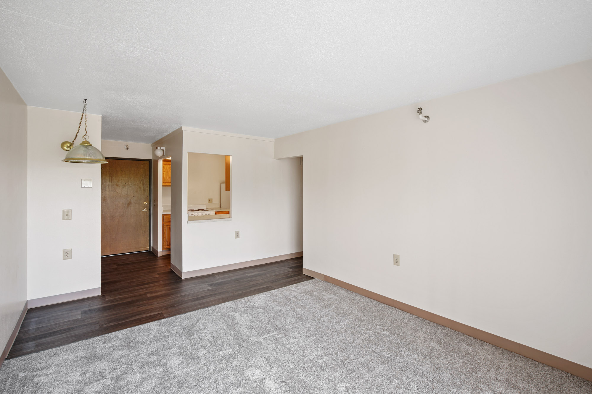 Living room at Independence Place apartments in Parma Heights, OH