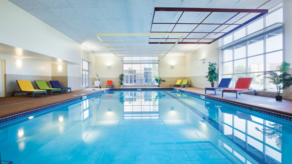 Indoor Pool at Hummingbird Pointe and The Gardens apartments in Parma, Ohio