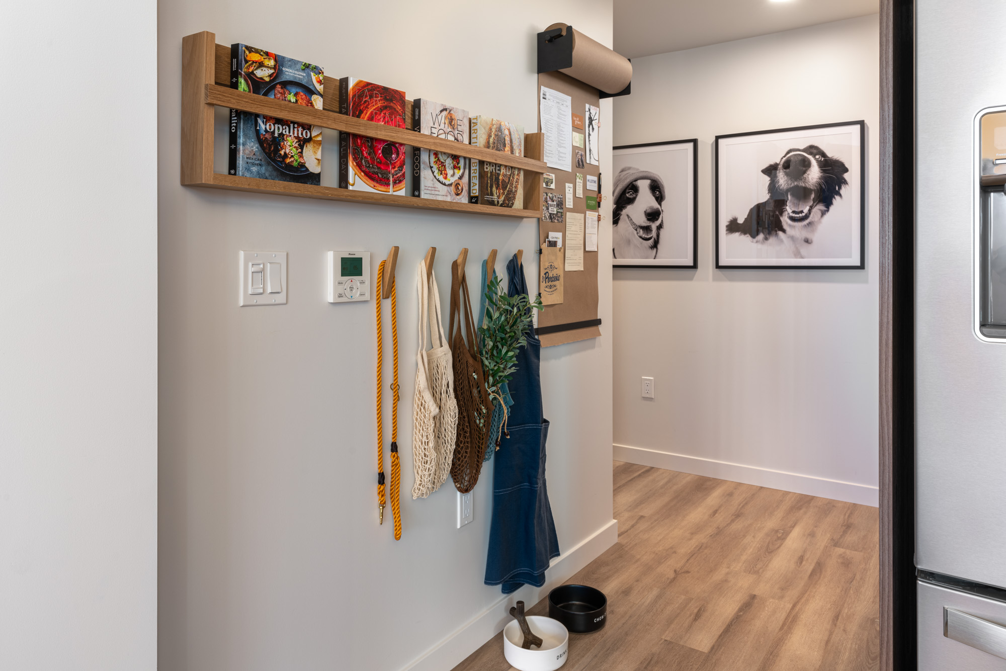 An apartment entryway at The George apartments in San Francisco, CA