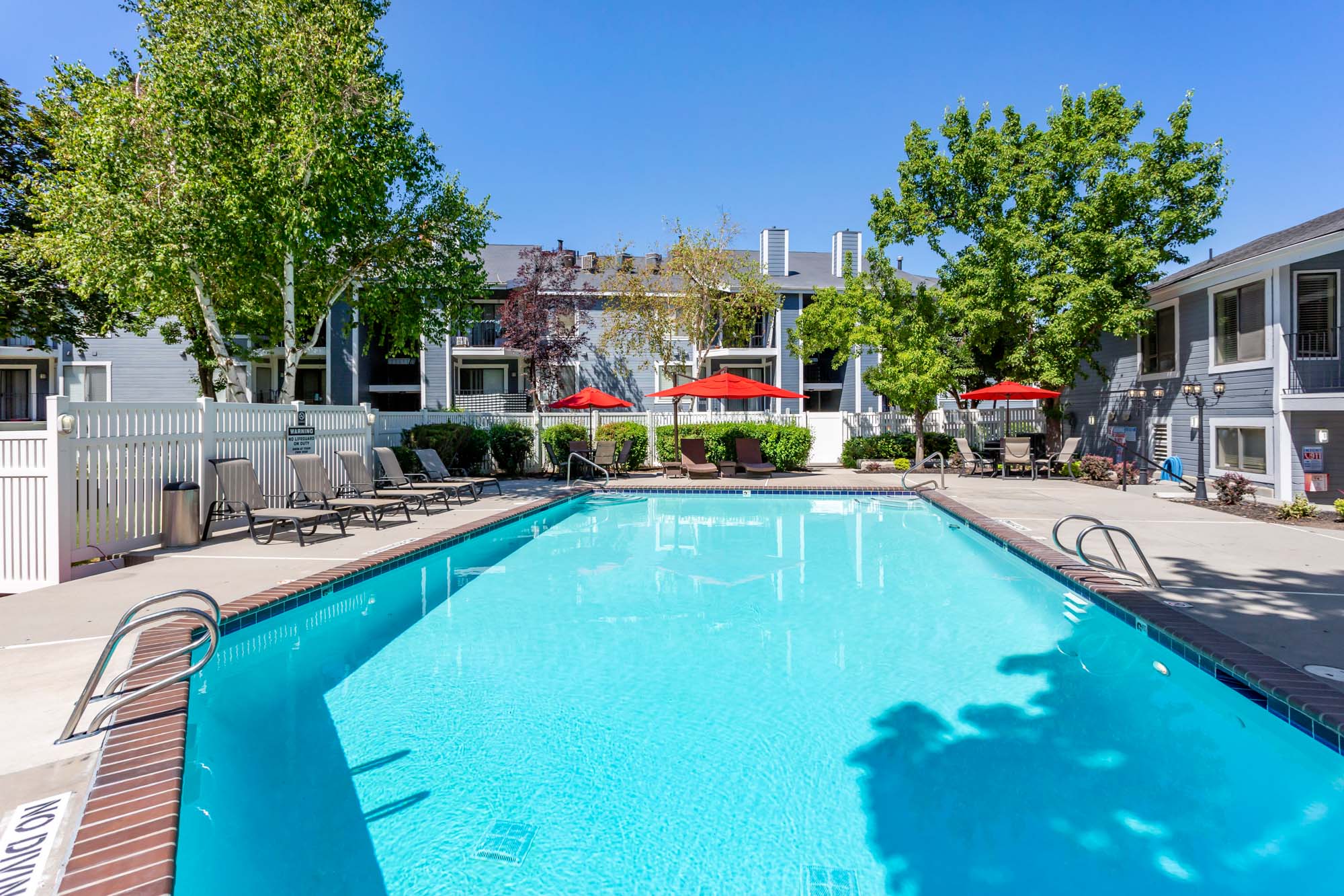 The pool at James Pointe apartments near Salt Lake City, Utah.