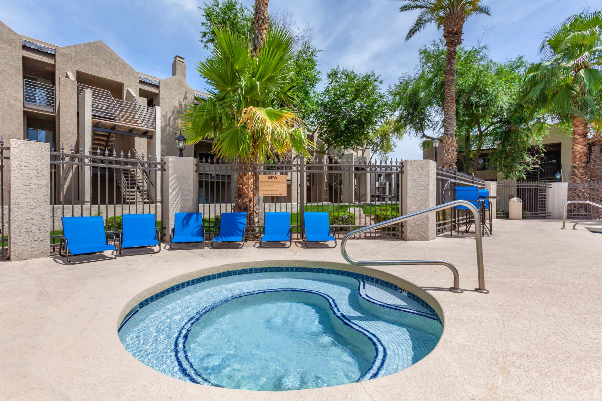 The hot tub at Meadow Glen in Phoenix, AZ.