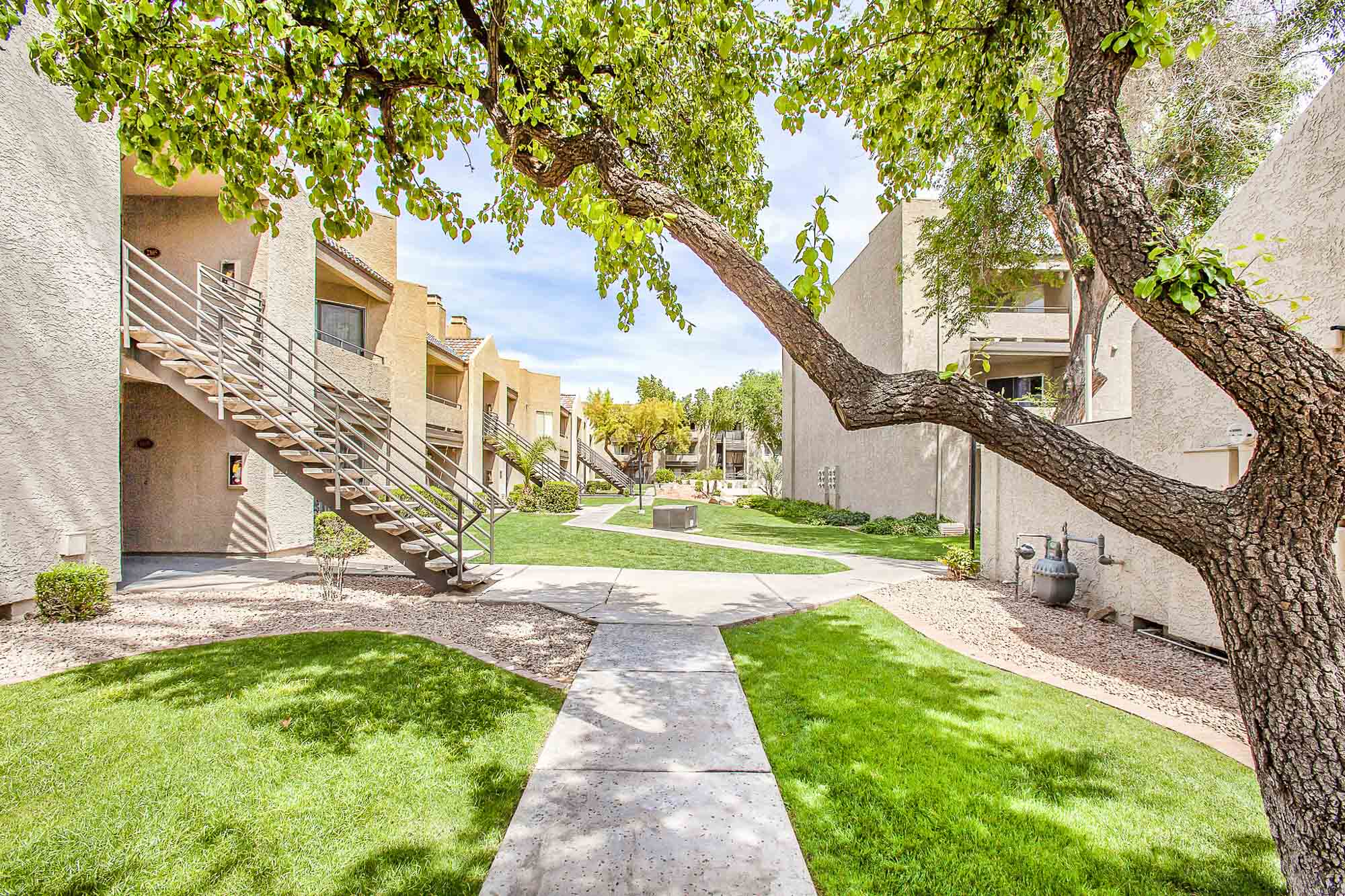 The apartments at Meadow Glen in Phoenix, AZ.