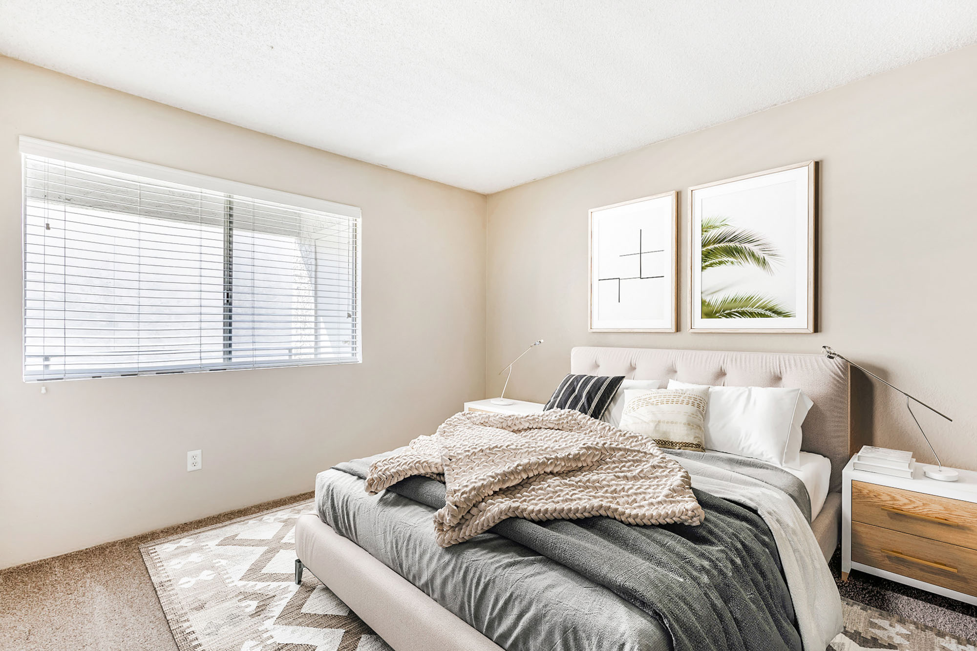 The bedroom at Meadow Glen in Phoenix, AZ.