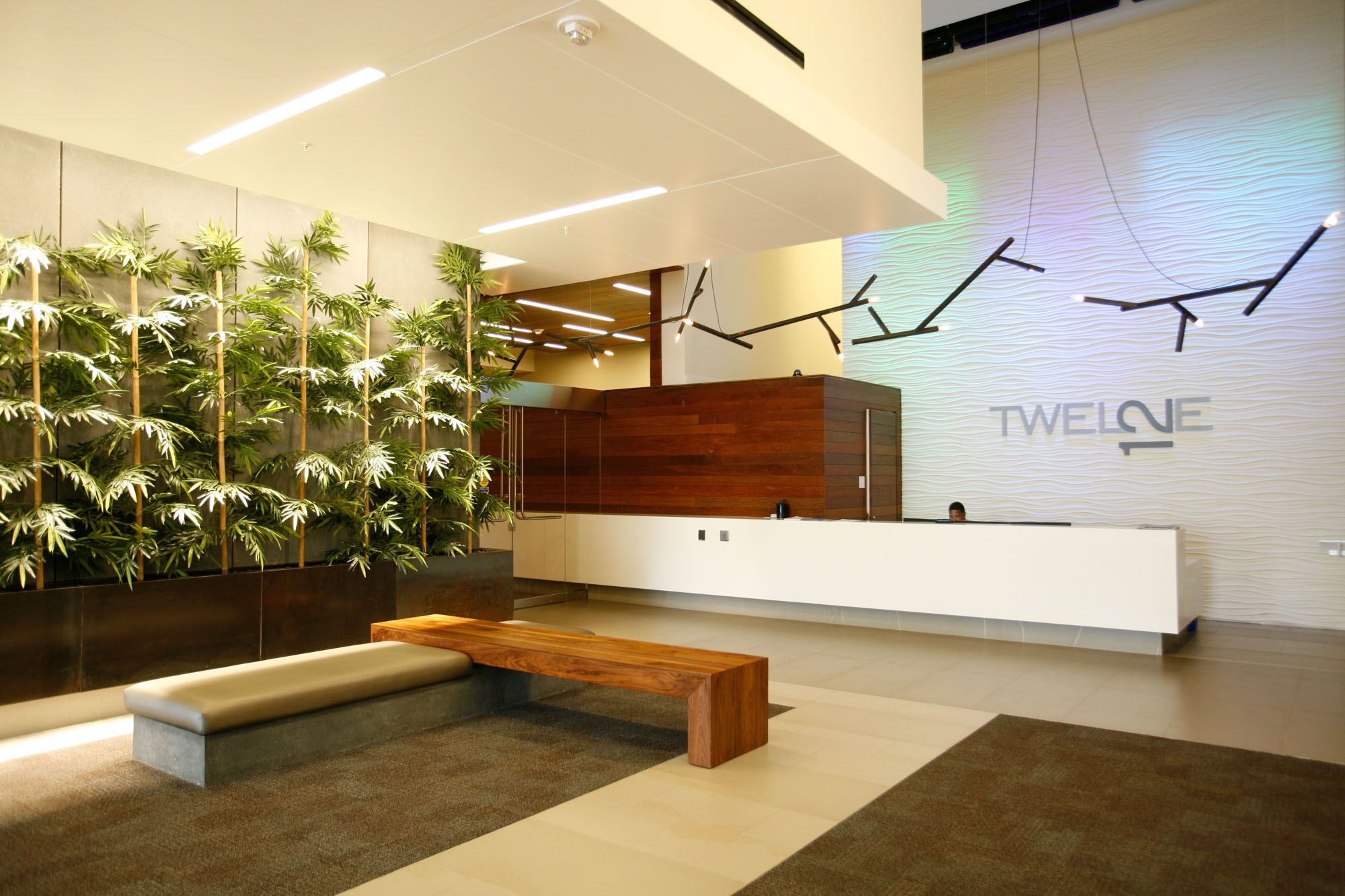 The lobby at Twelve12 apartments in Navy Yard, Washington DC.