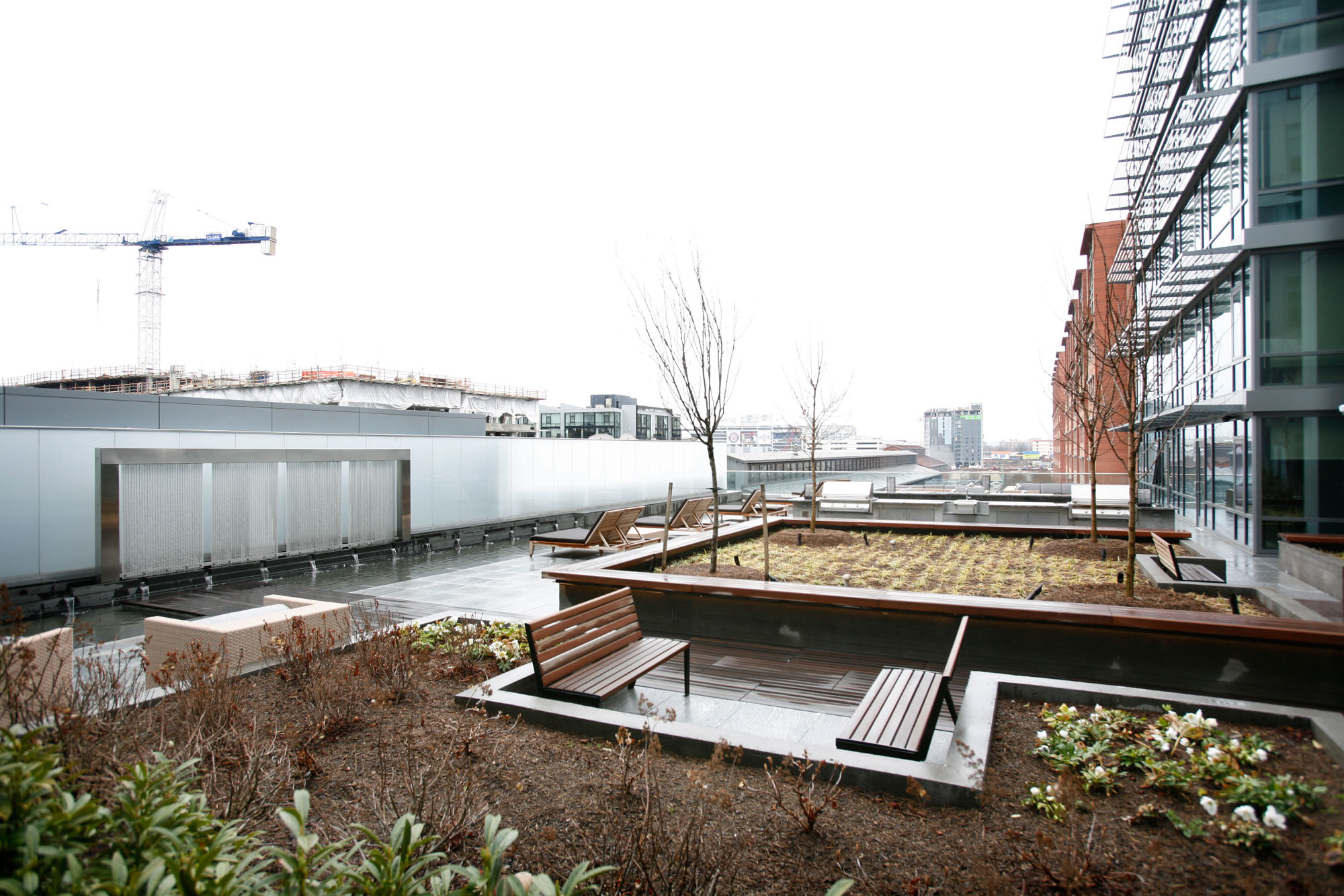 The outdoor terrace at Twelve12 in Navy Yard, Washington DC.