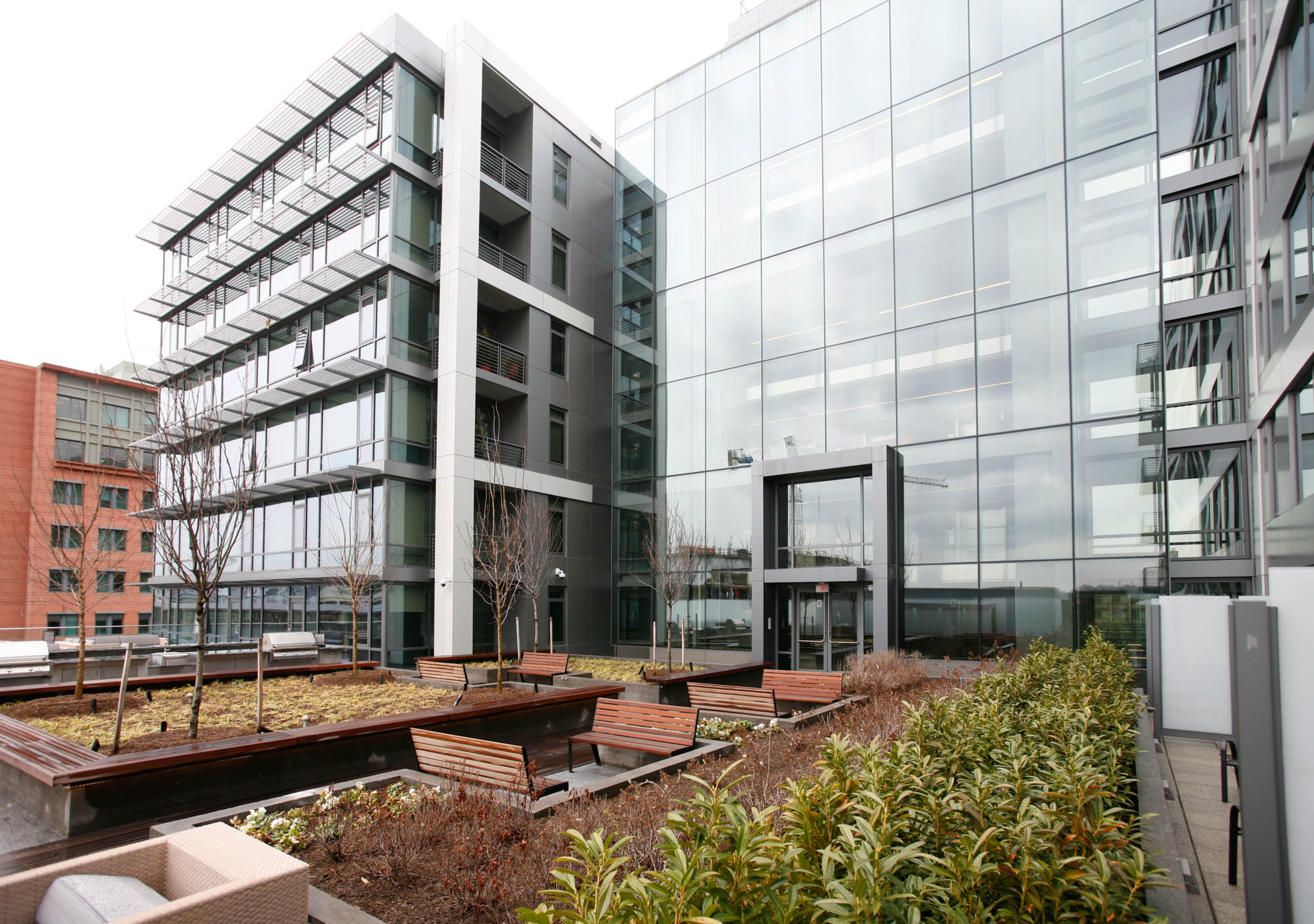 The outdoor terrace at Twelve12 in Navy Yard, Washington DC.