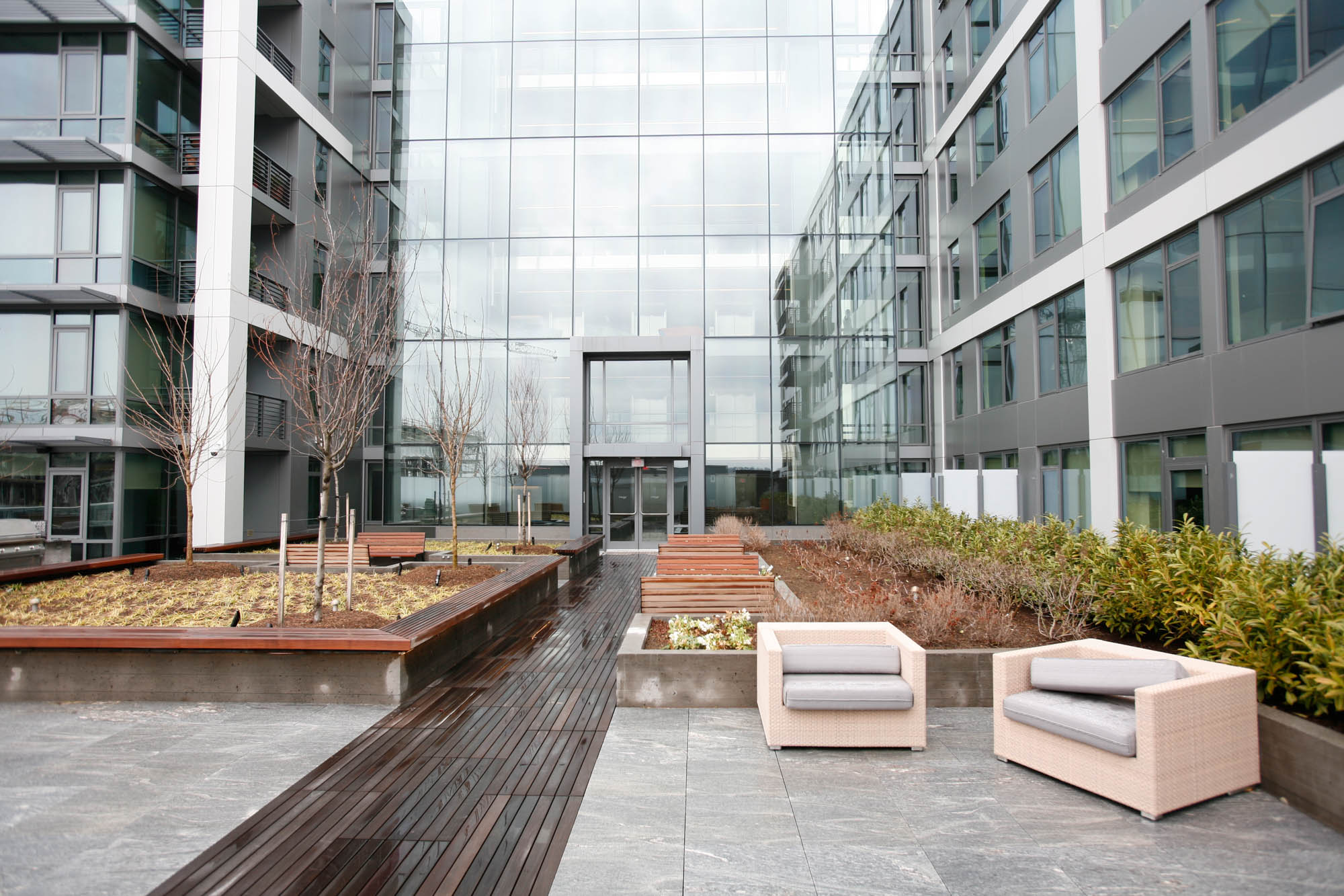 The outdoor terrace at Twelve12 in Navy Yard, Washington DC.