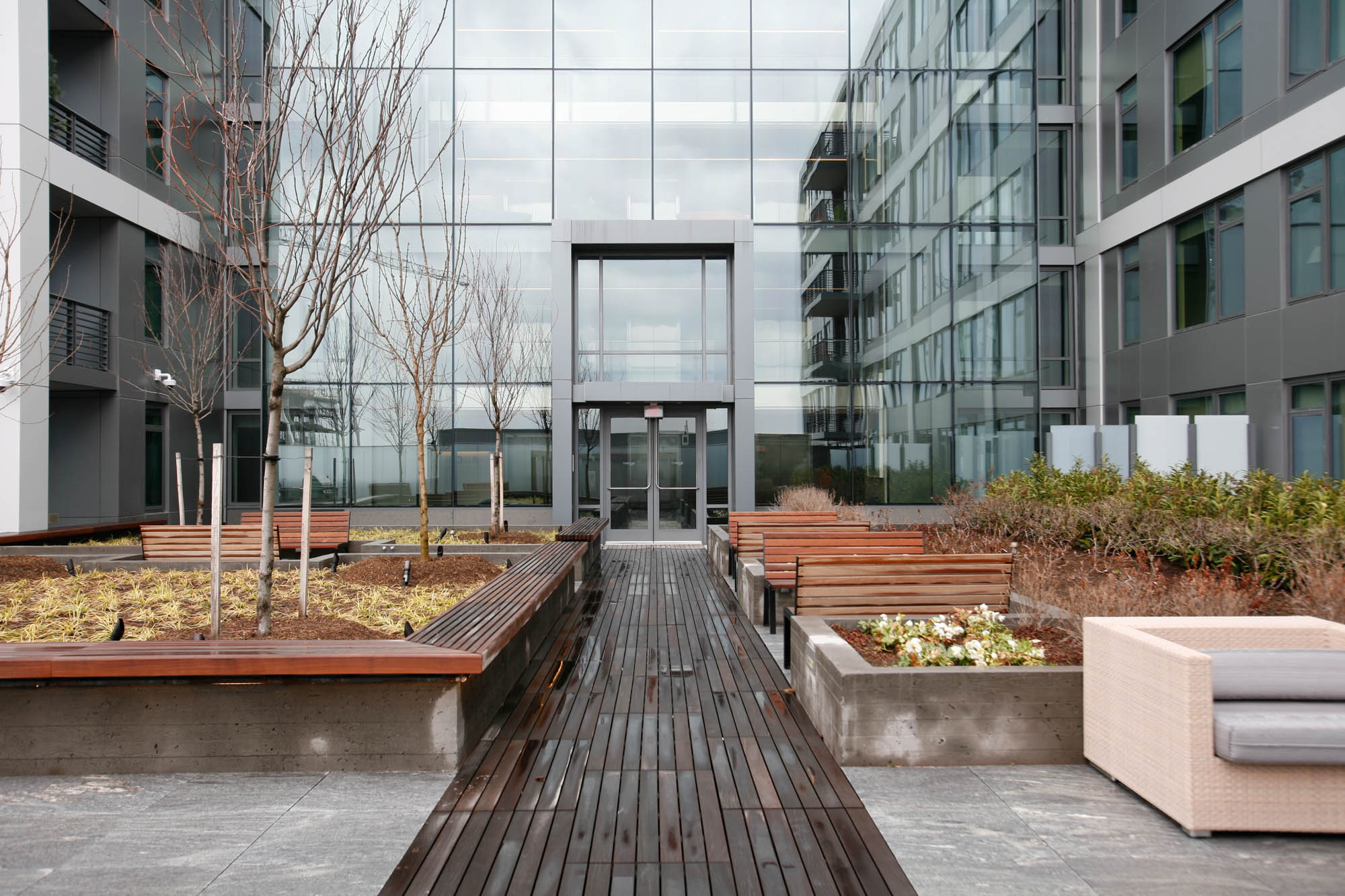 The outdoor terrace at Twelve12 in Navy Yard, Washington DC.