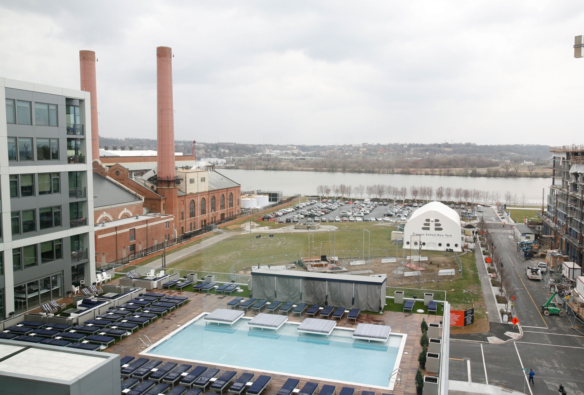 The view at Twelve12 apartments in Navy Yard, Washington DC.