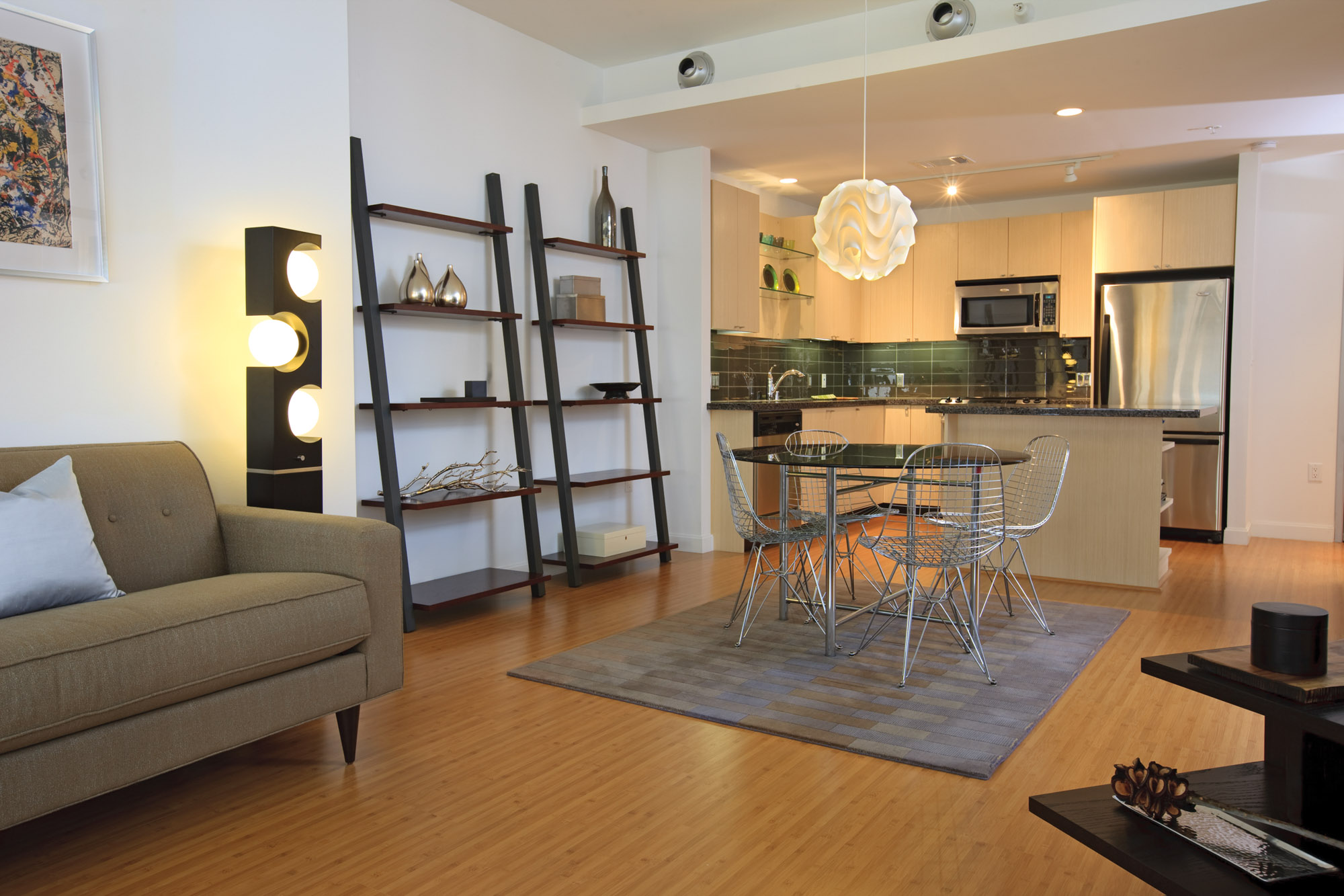 Open concept living space at The Element.