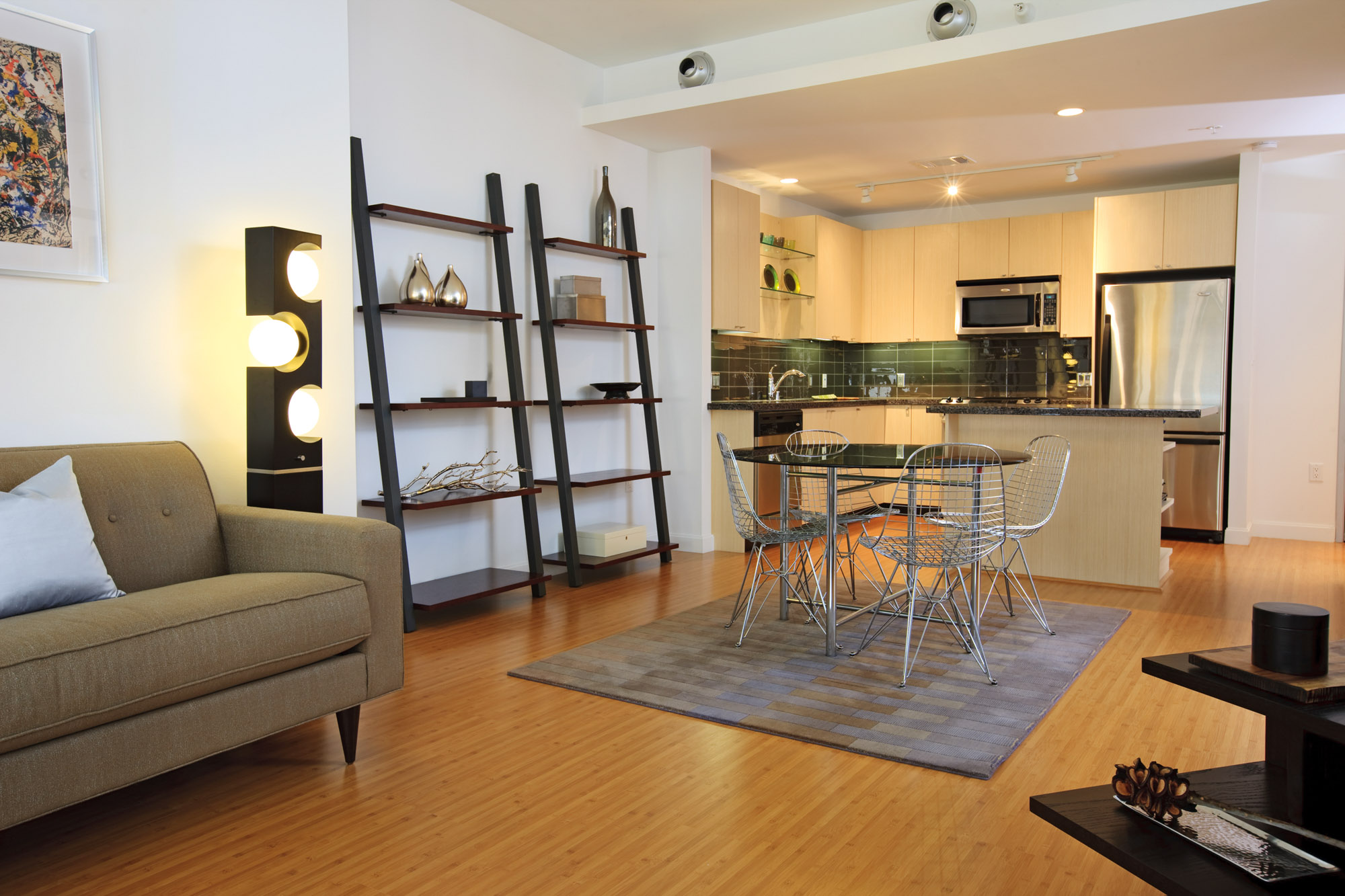 Open concept living space at The Element.