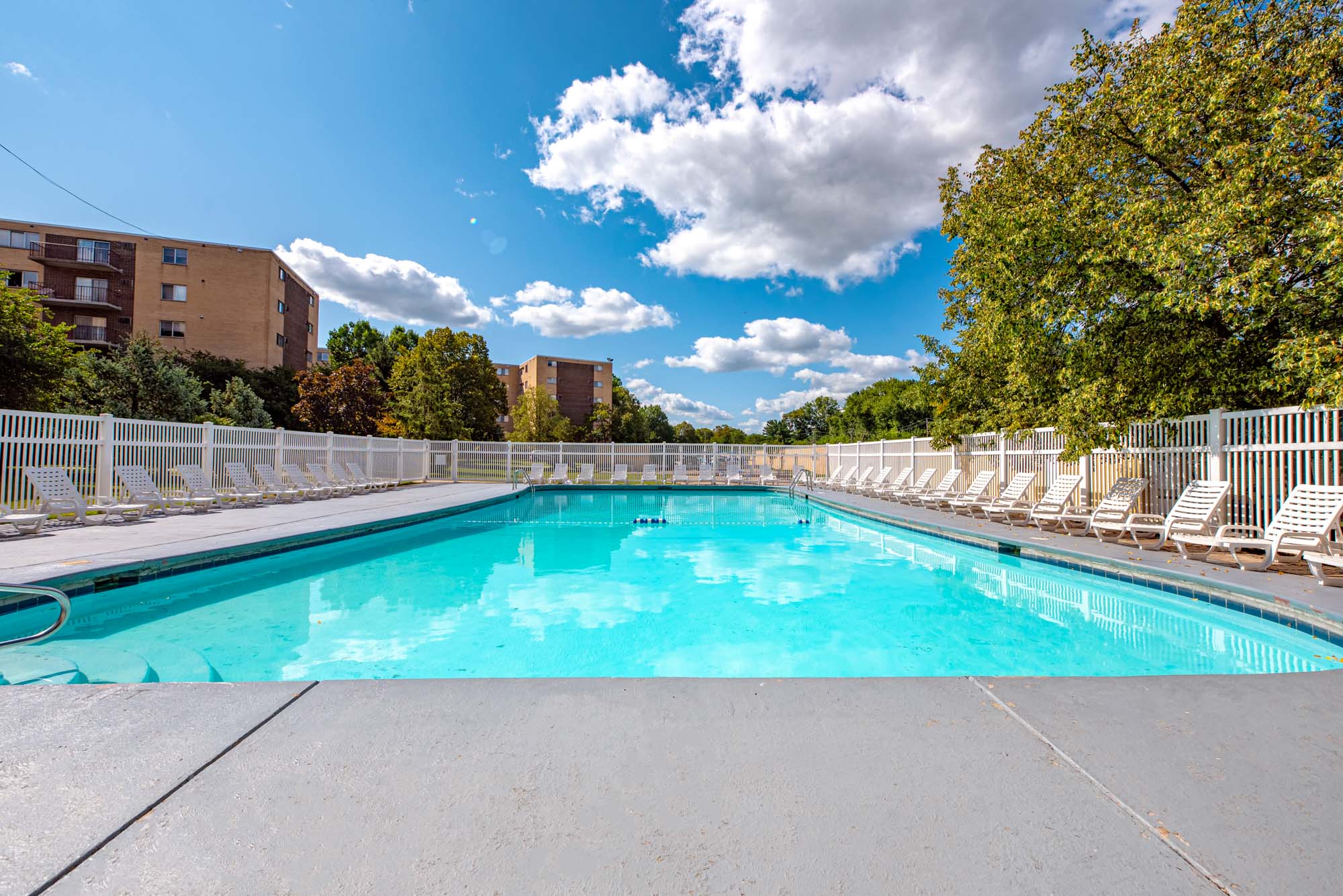 The pool at North Church Towers in Cleveland, Ohio.