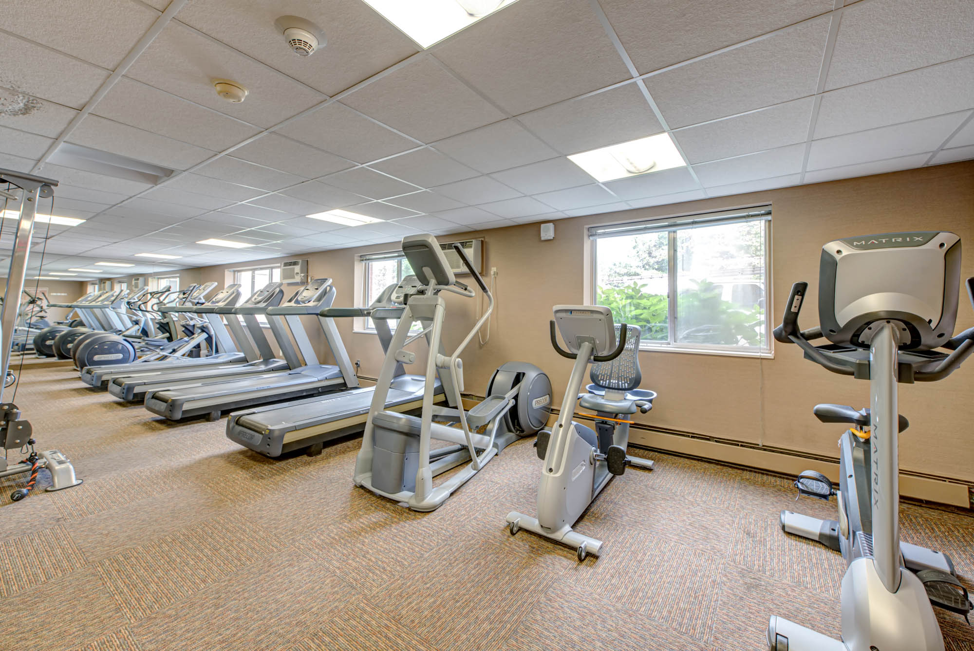 The fitness center at North Church Towers in Cleveland, Ohio.