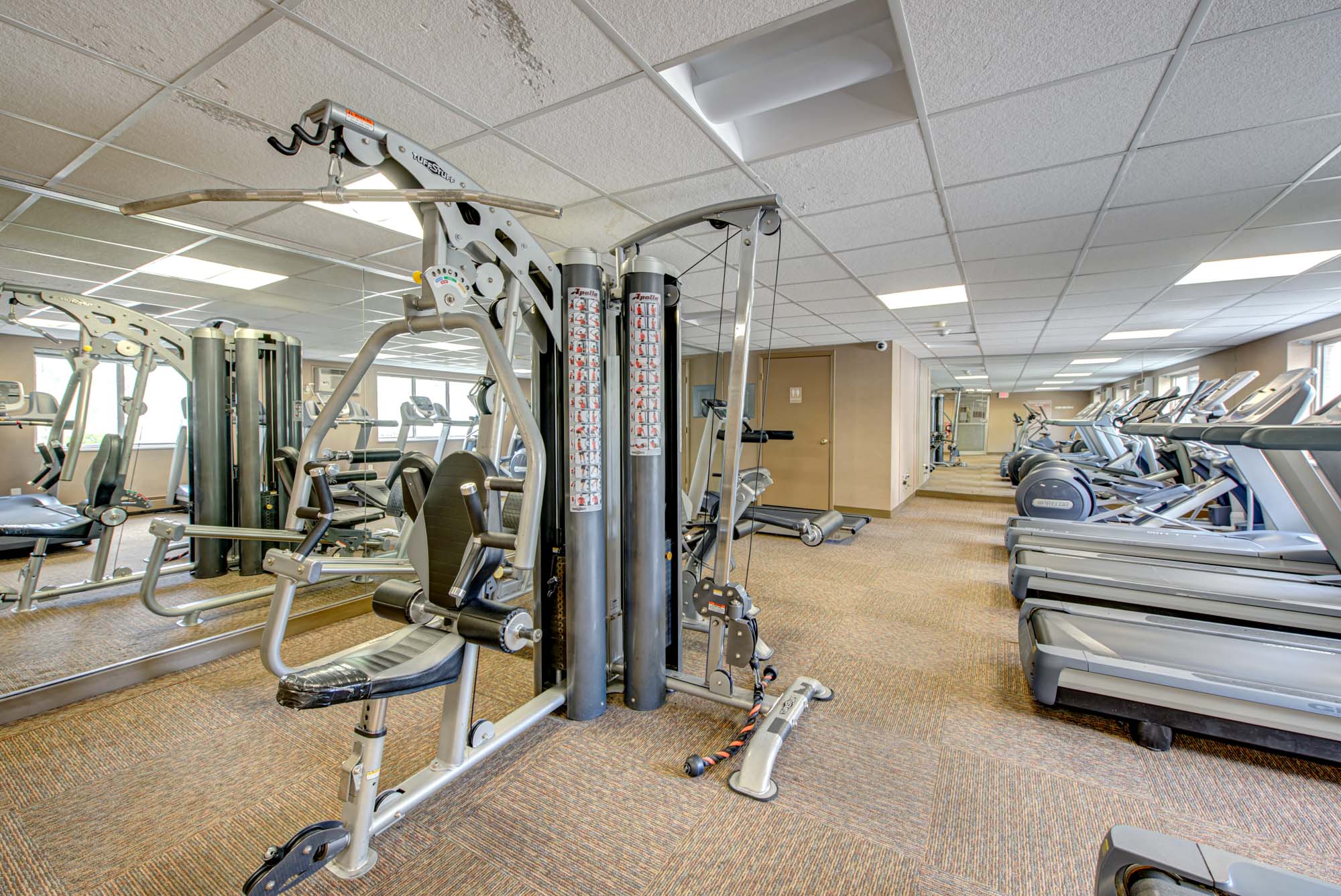 The fitness center at North Church Towers in Cleveland, Ohio.