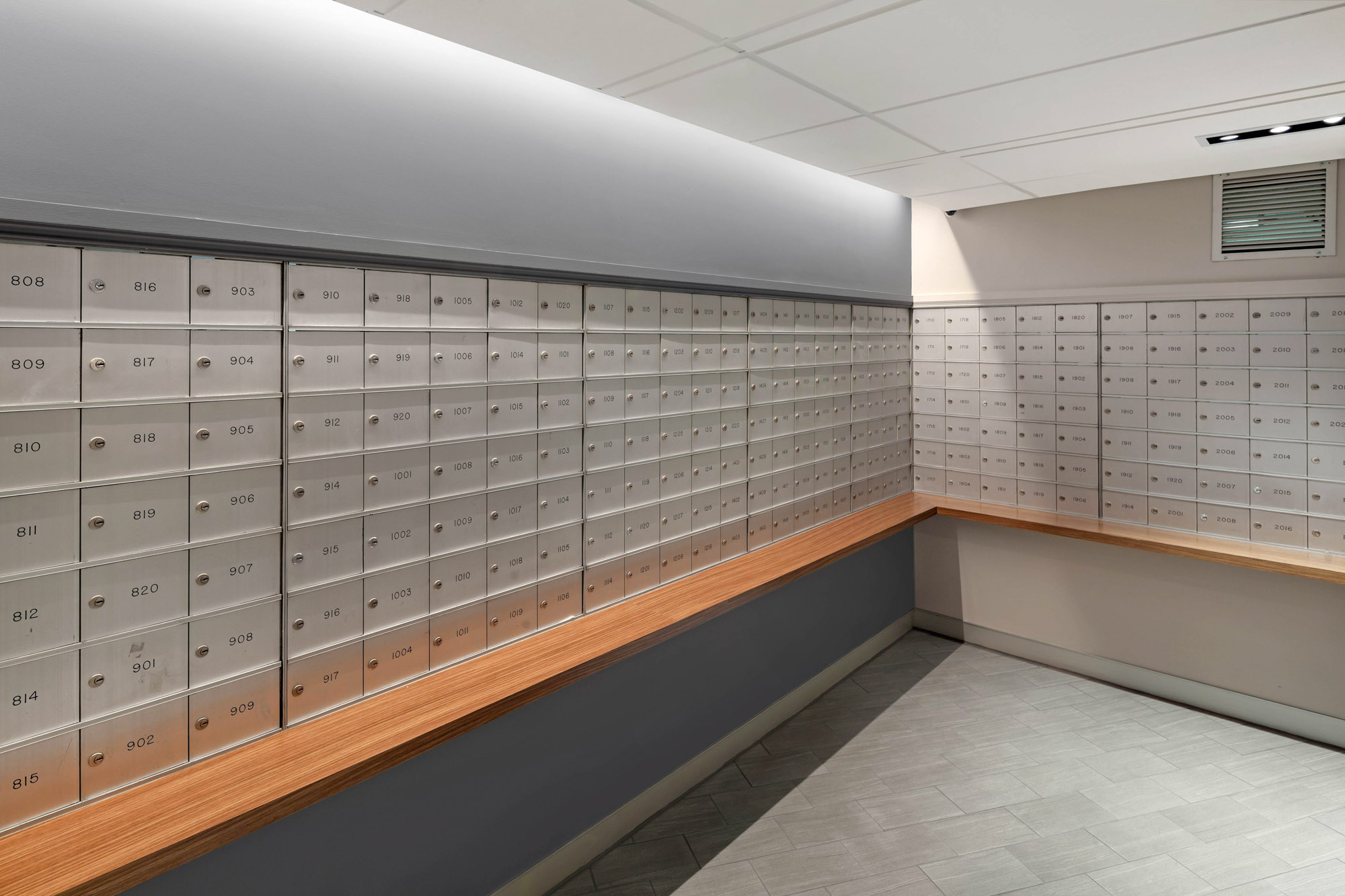 Mailroom at One Franklin Town in Philadelphia, PA