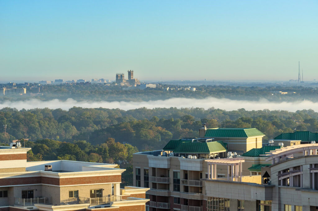 The view from Origin apartments in Northern Virginia.