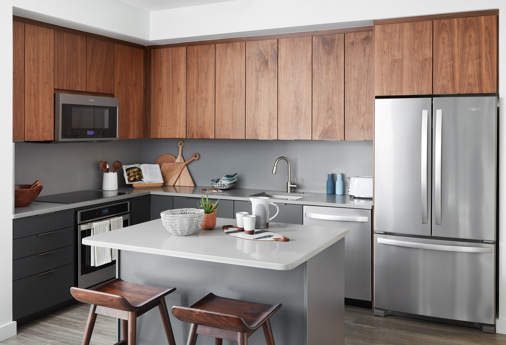 A kitchen at Origin apartments in Northern Virginia.