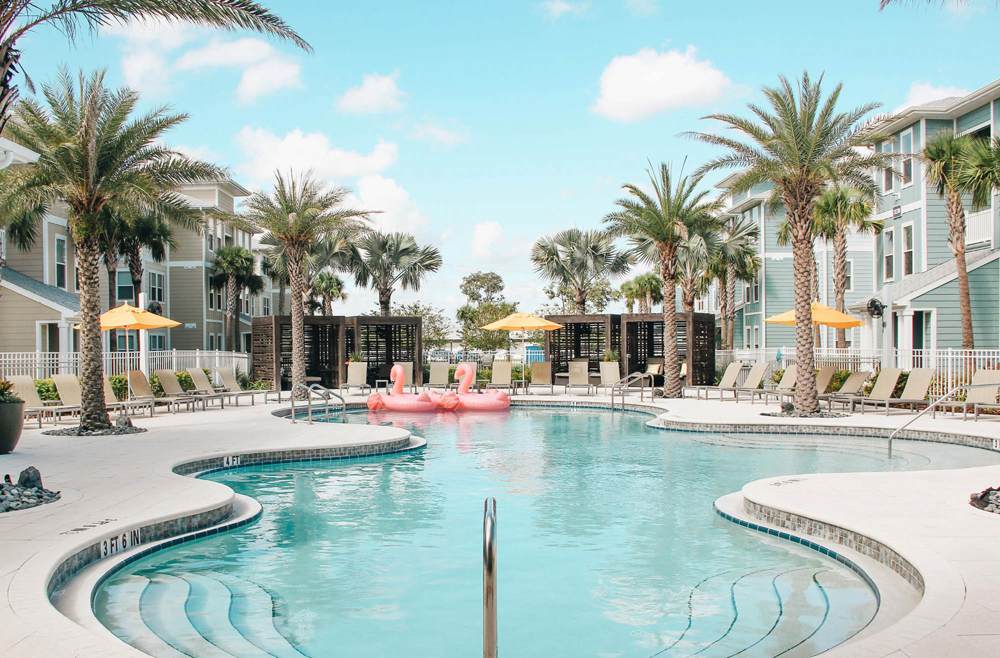 The pool at Domain apartments in Kissimmee, Florida.