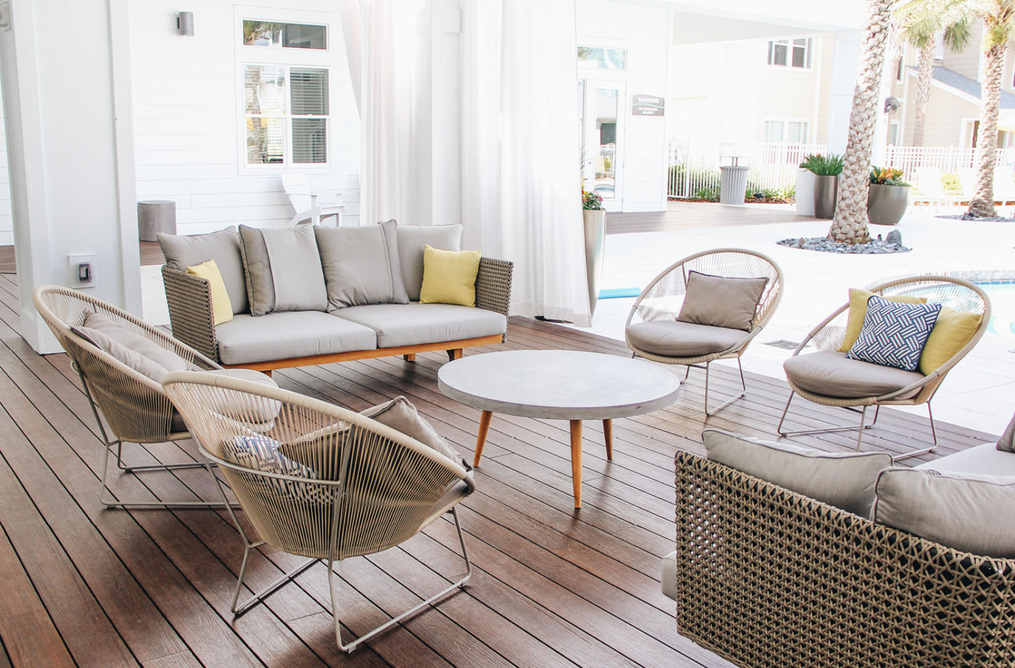 The cabana at Domain apartments in Kissimmee, Florida.