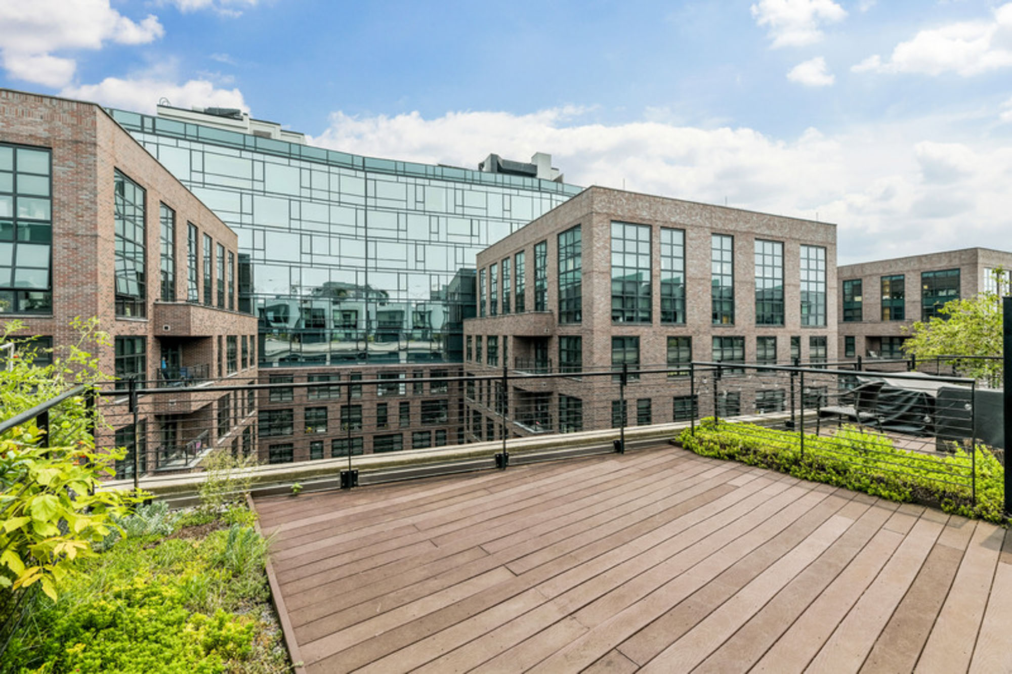 The penthouse view in a Foundry Lofts apartment in Washington, D.C.