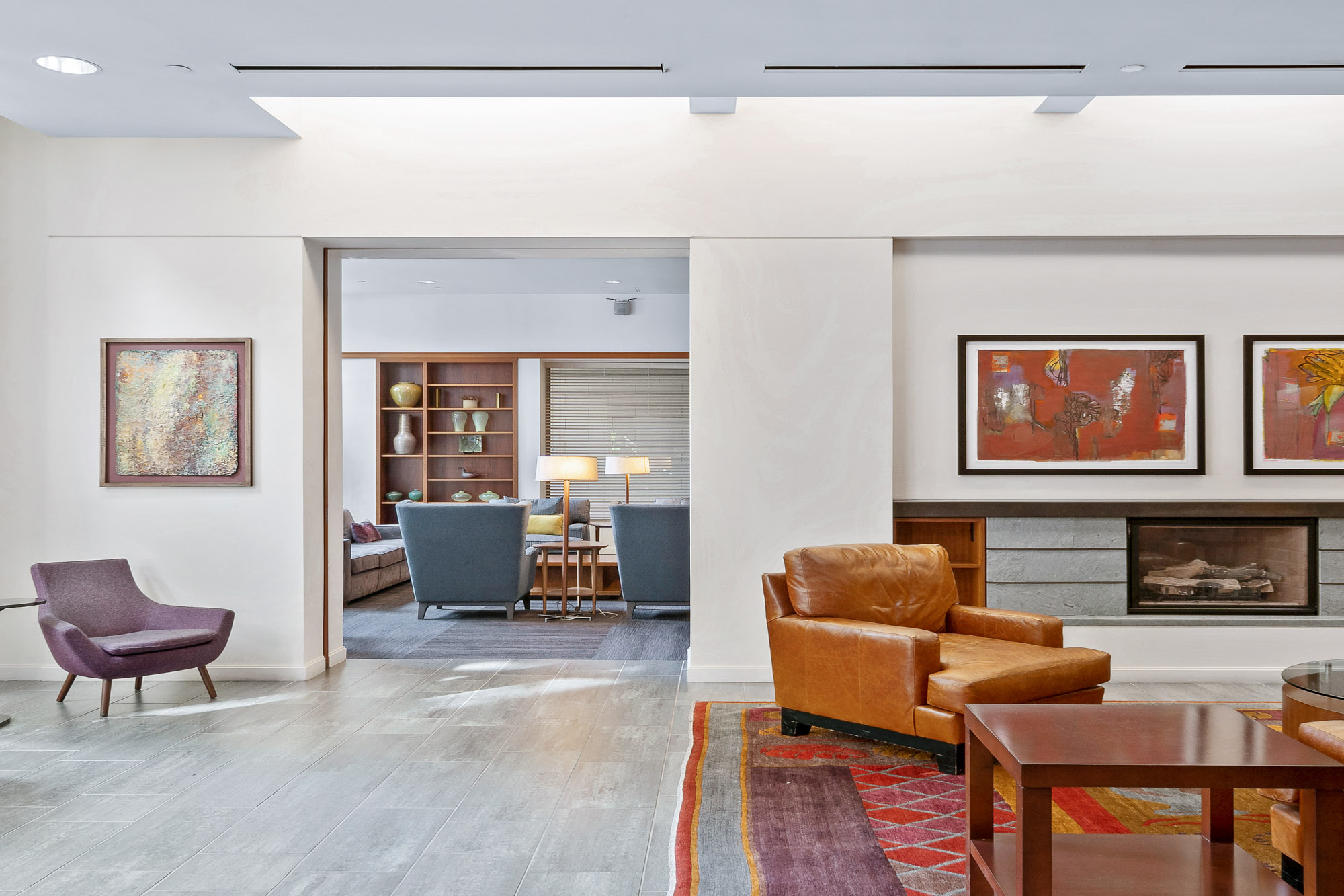 Seating Area at 91 Sidney apartments in Cambridge, Massachusetts