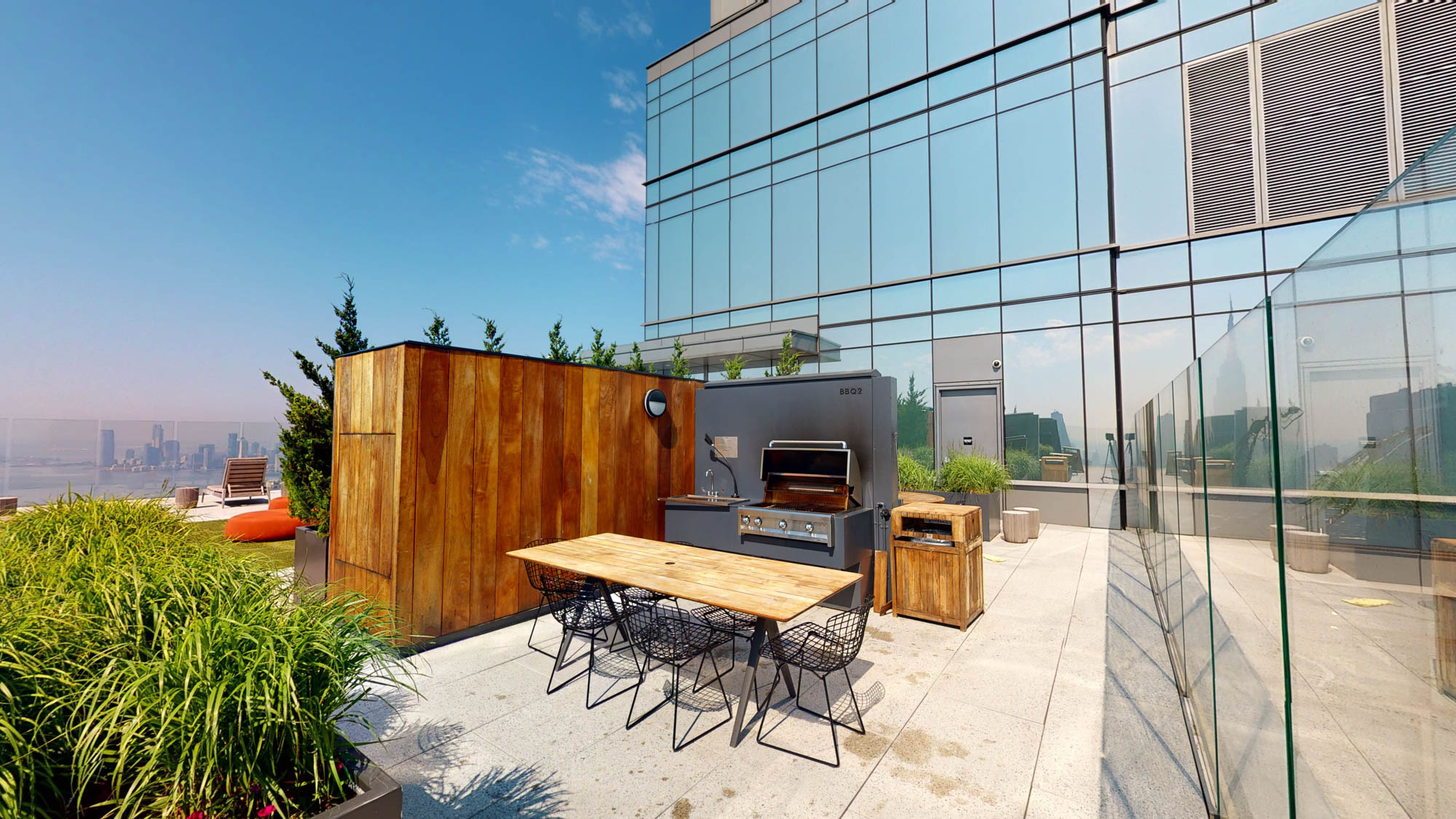 The grill station in The Eugene apartment in Manhattan, New York.