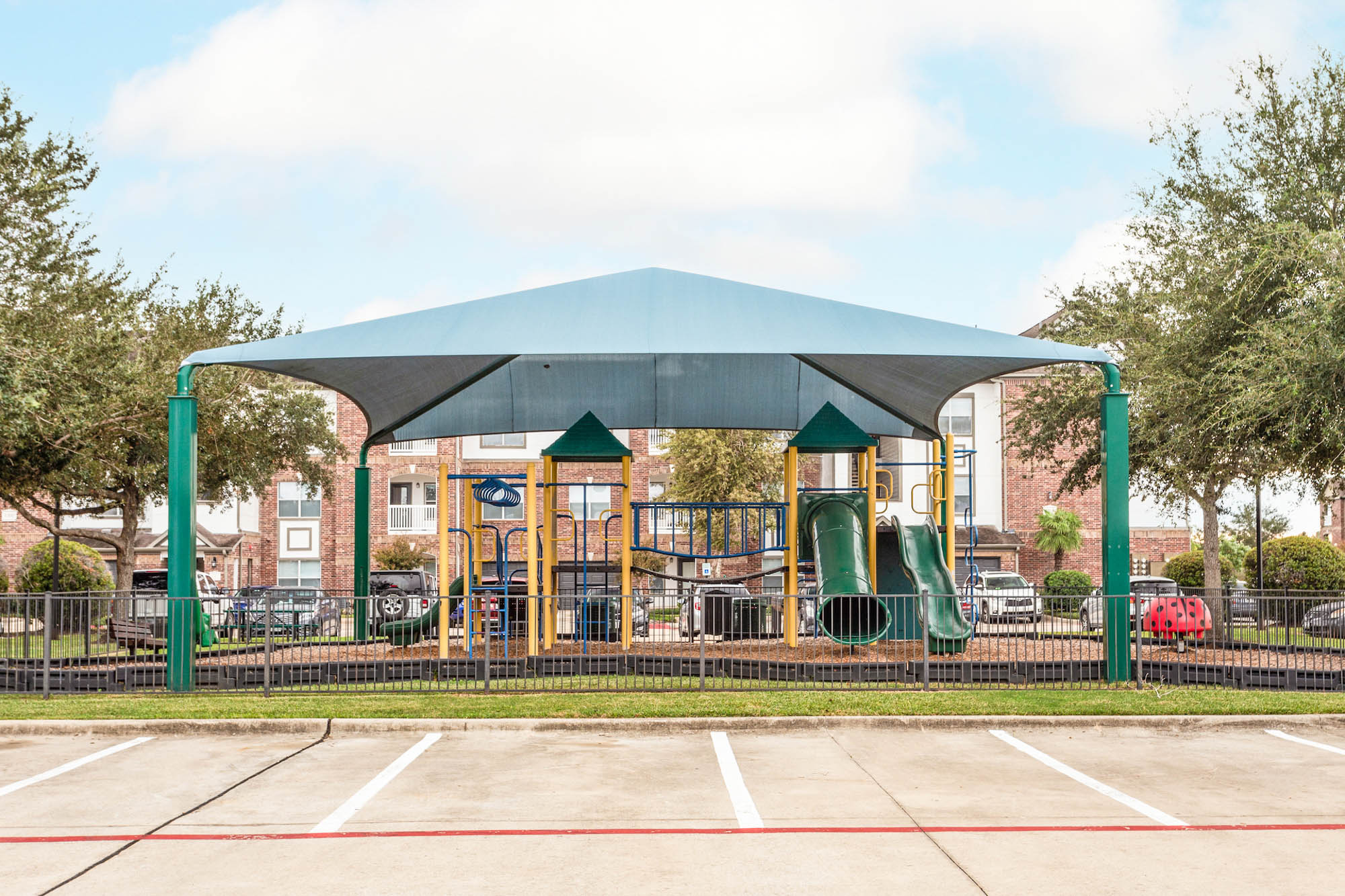 The playground at The Villas at Shadow Creek apartments in Houston, TX.