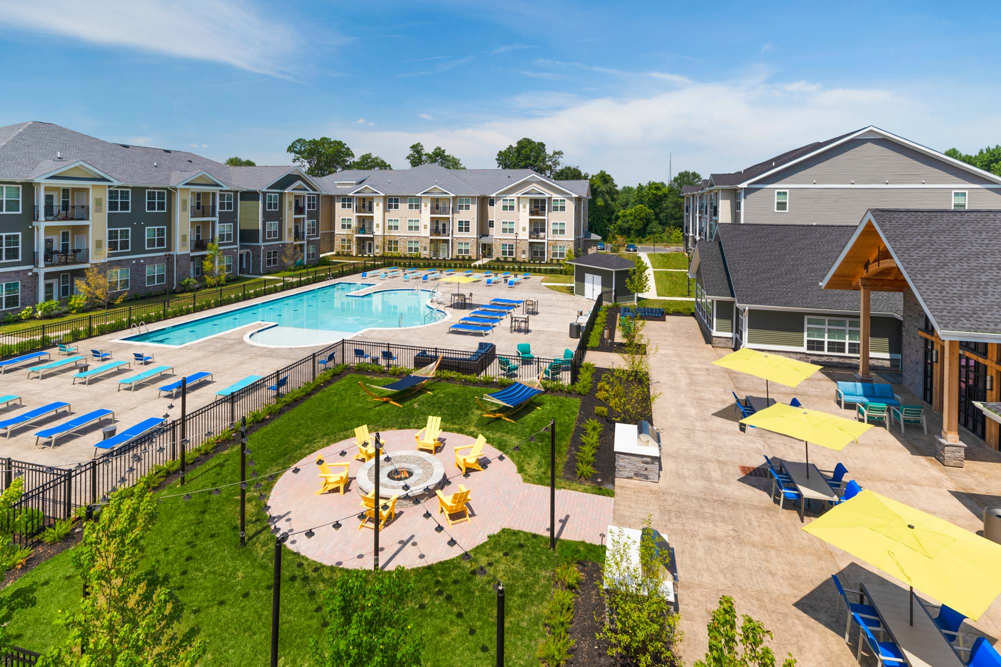 The pool at Briggs and Union apartments in Mount Laurel, New Jersey.