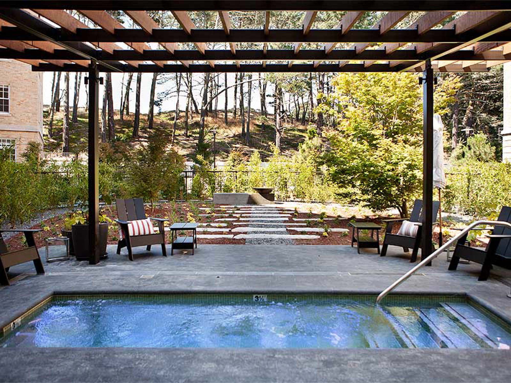 The spa at Presidio Landmark apartments in San Francisco, CA.