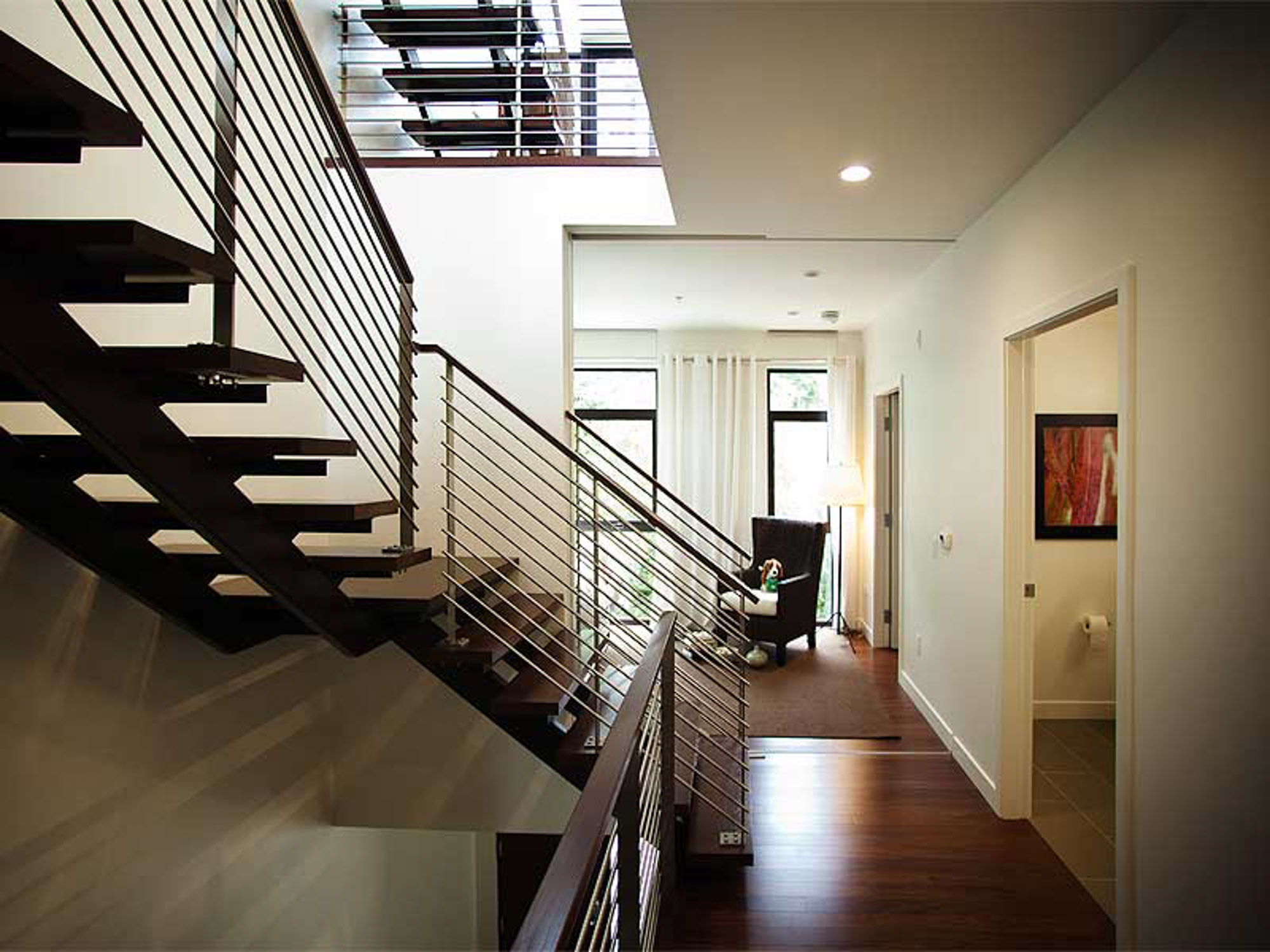 A hallway in a Presidio Landmark apartment in San Francisco, CA.