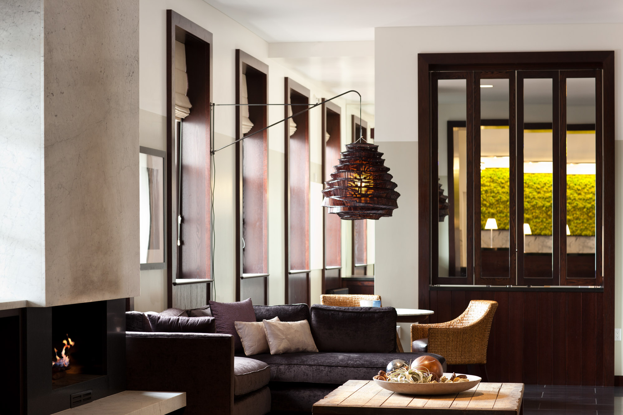 The lobby at Presidio Landmark apartment in San Francisco, CA.