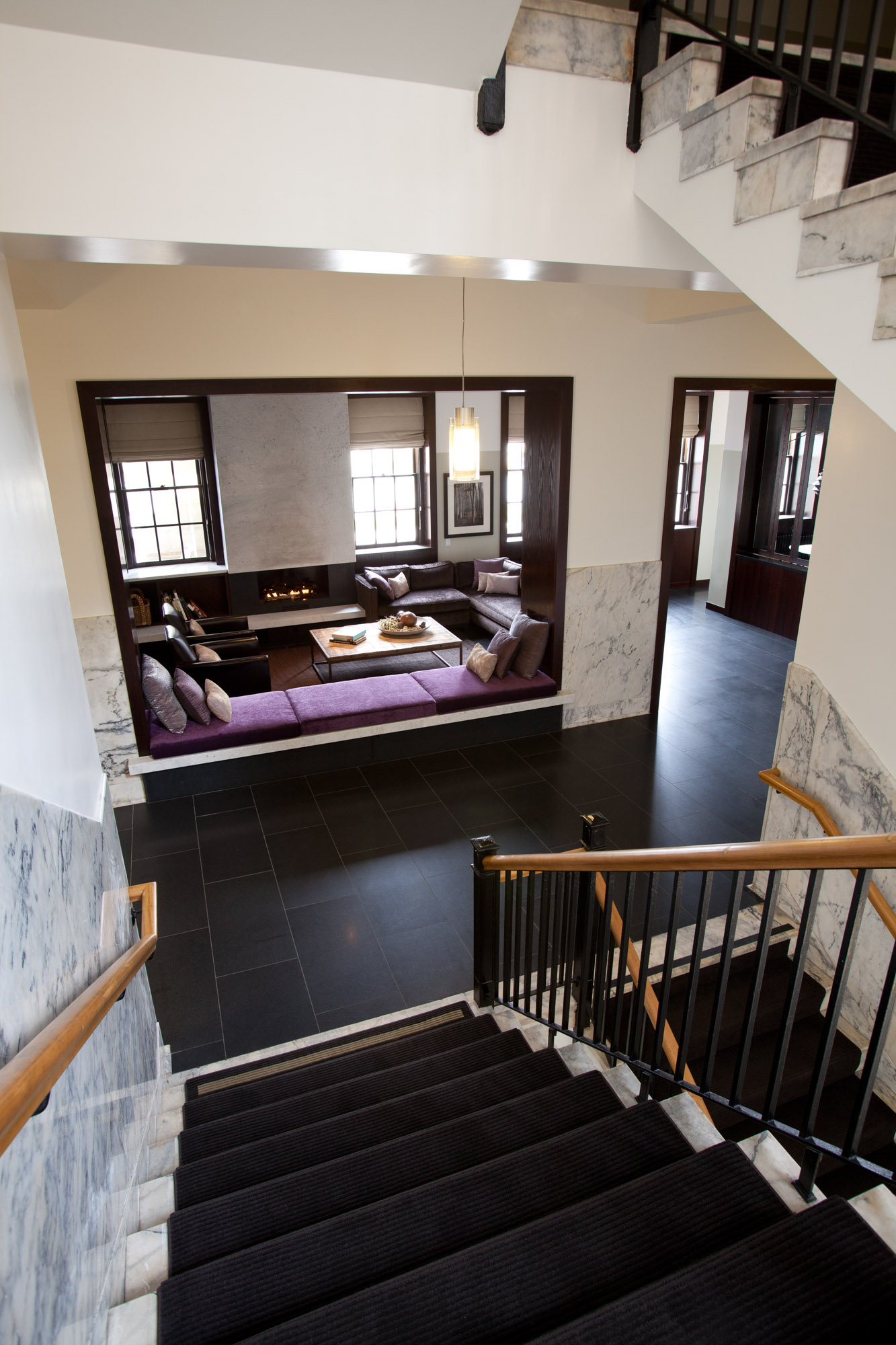 The lobby at Presidio Landmark apartment in San Francisco, CA.