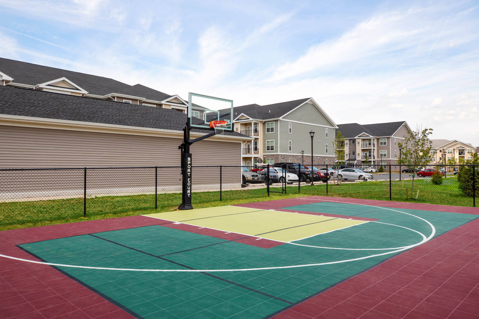 The sports court at Briggs and Union apartments in Mount Laurel, New Jersey.