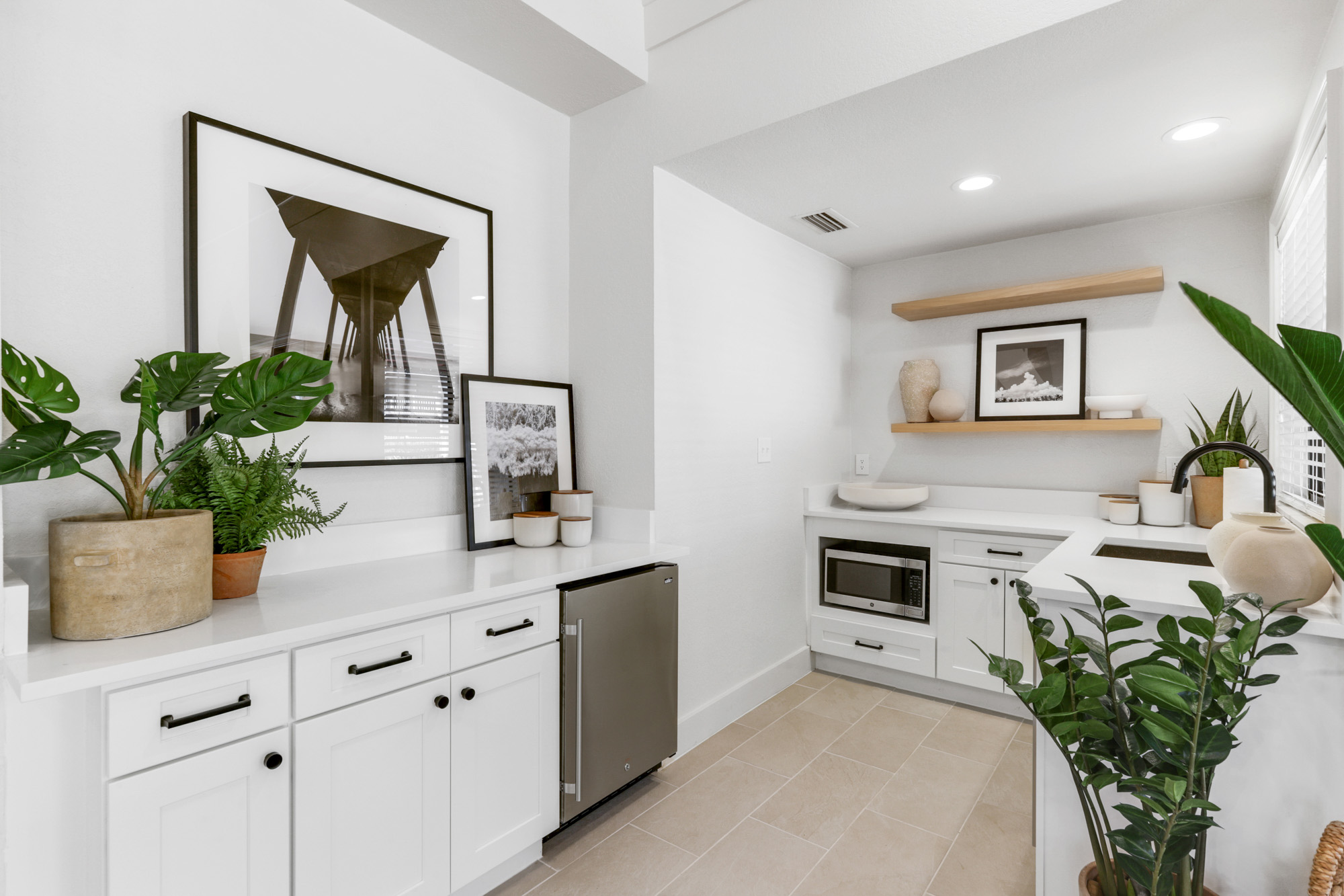 The kitchen in an apartment in St. James Crossing in Tampa, Florida.