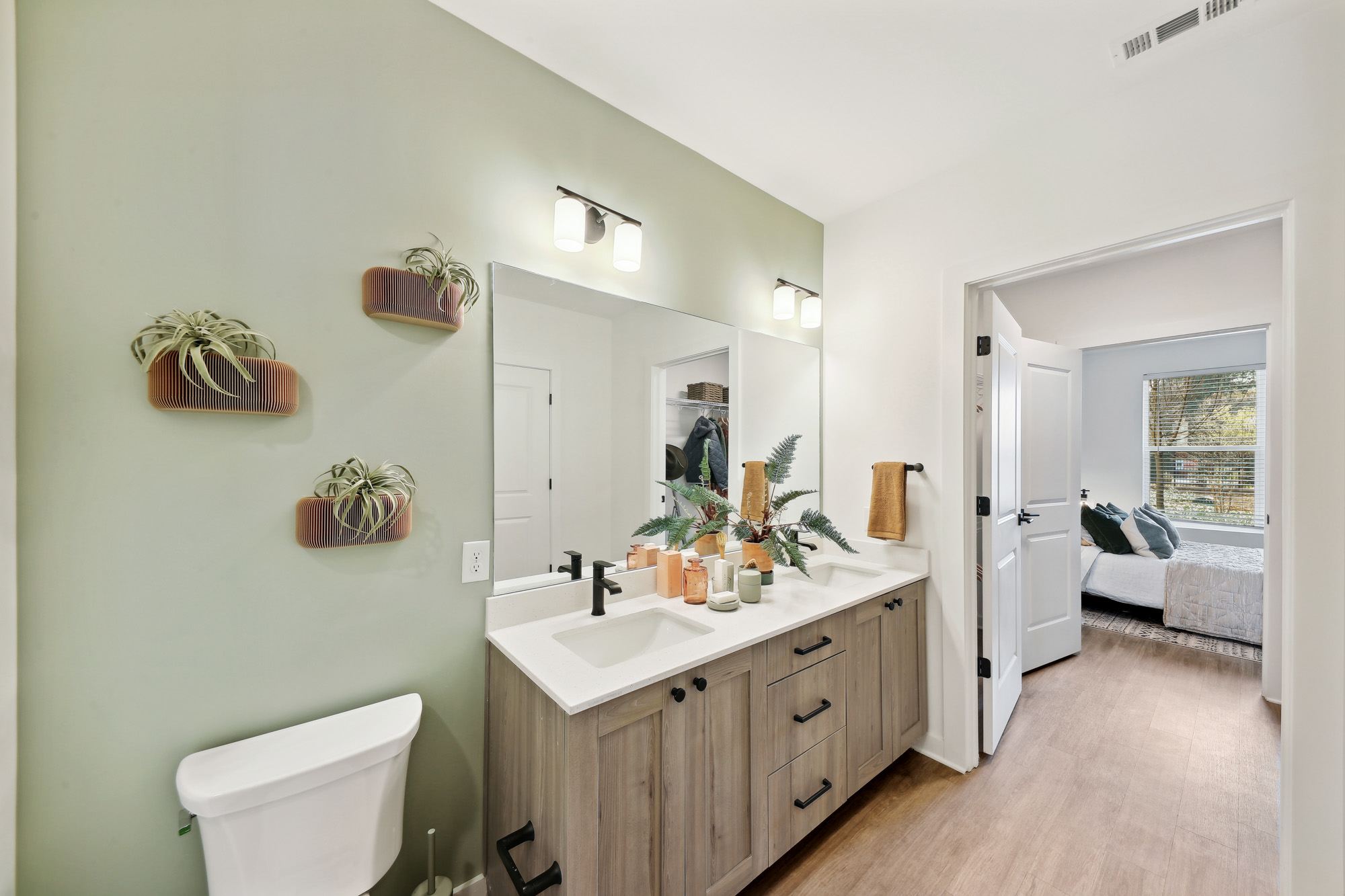 The bathroom in a Tallulah apartment in Atlanta, Georgia.