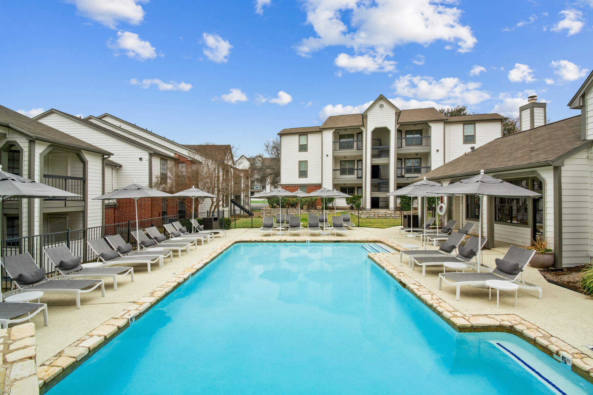 The pool at The Arbors of Wells Branch in Austin, Texas.